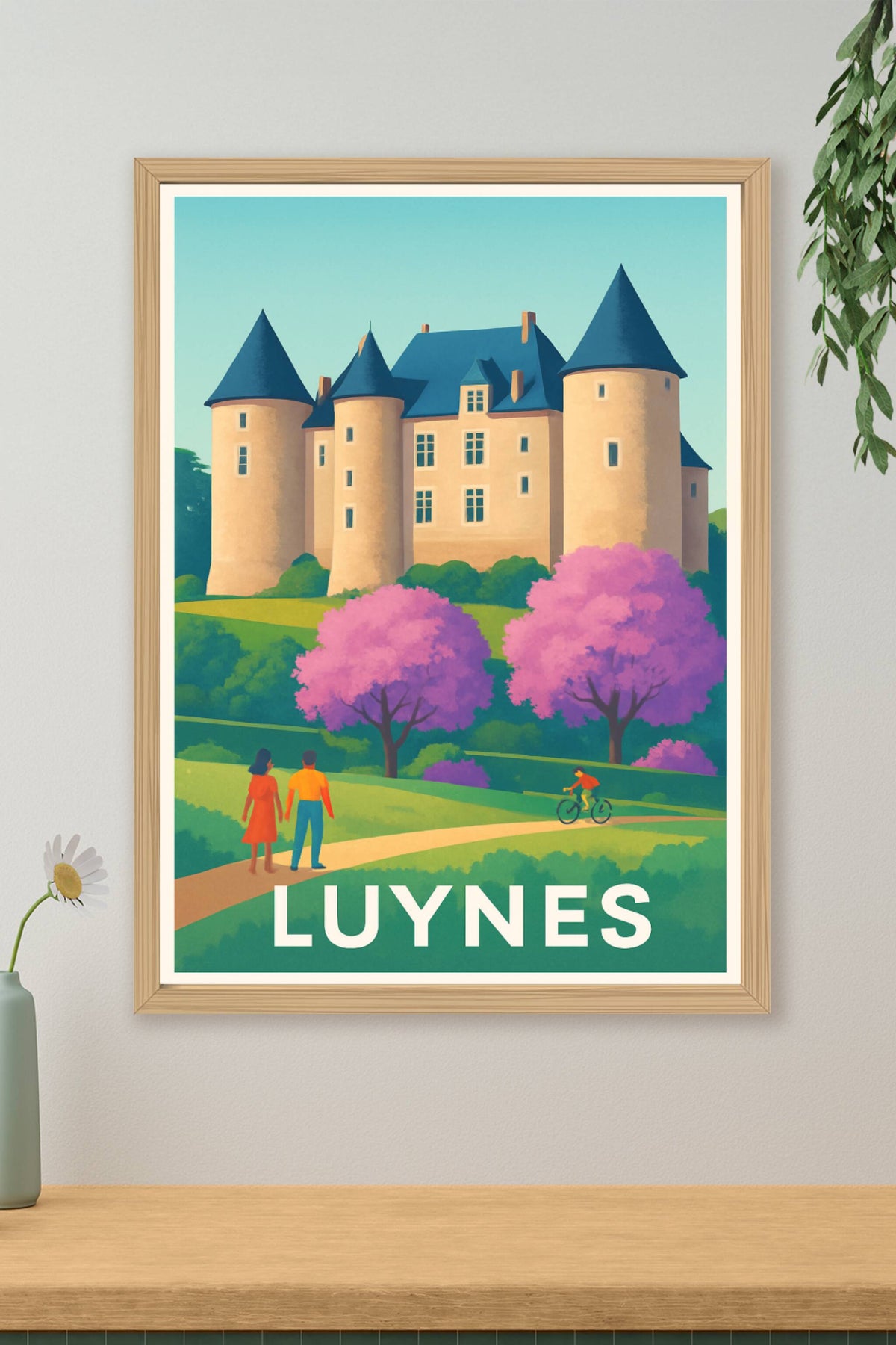 Affiche Luynes — Élégance et sérénité au château · poster d'art de Luynes