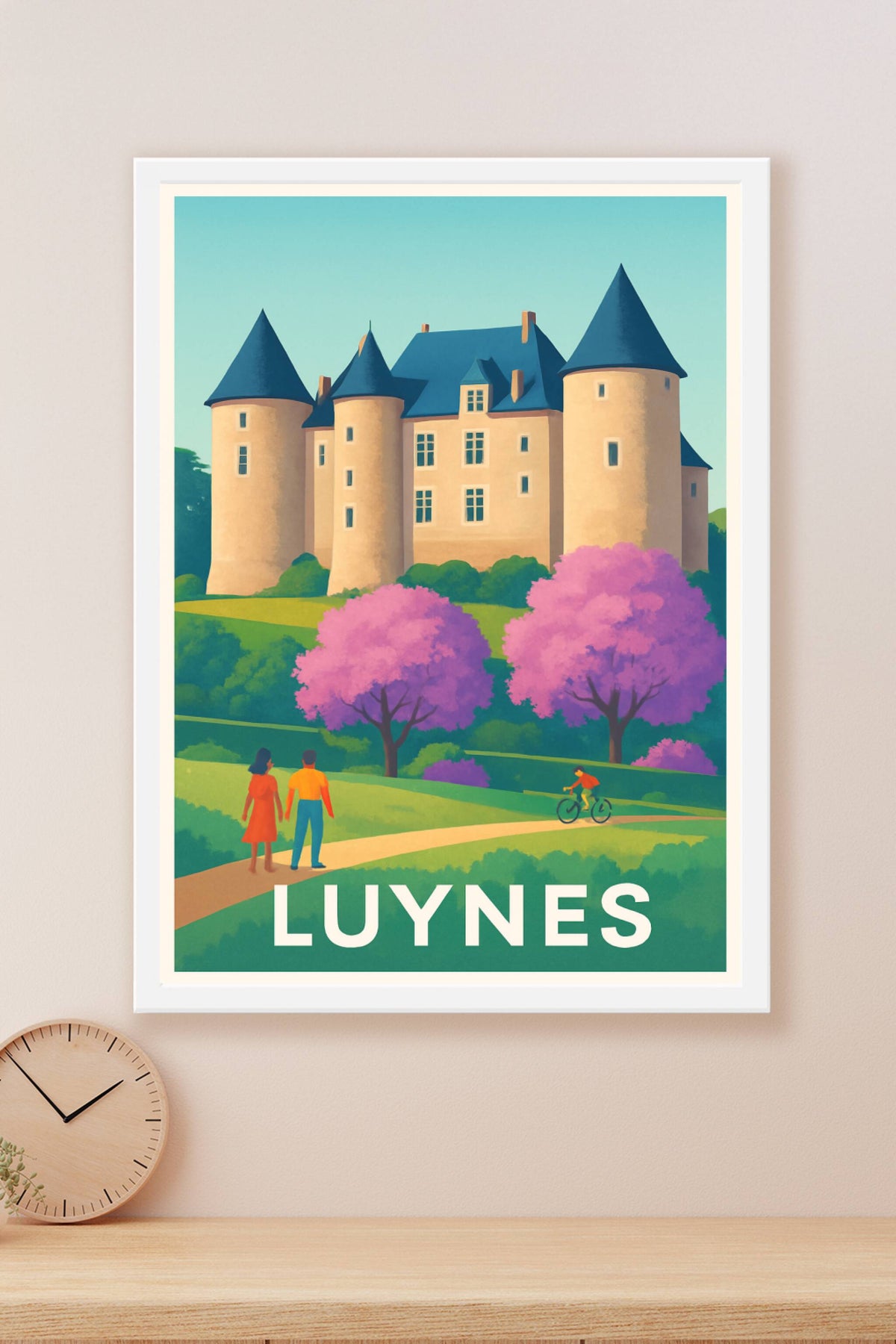 Affiche Luynes — Élégance et sérénité au château · poster d'art de Luynes