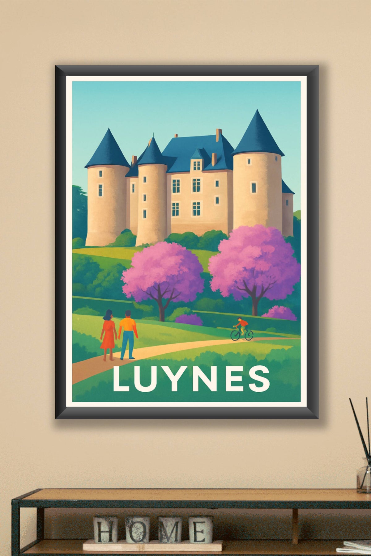 Affiche Luynes — Élégance et sérénité au château · poster d'art de Luynes