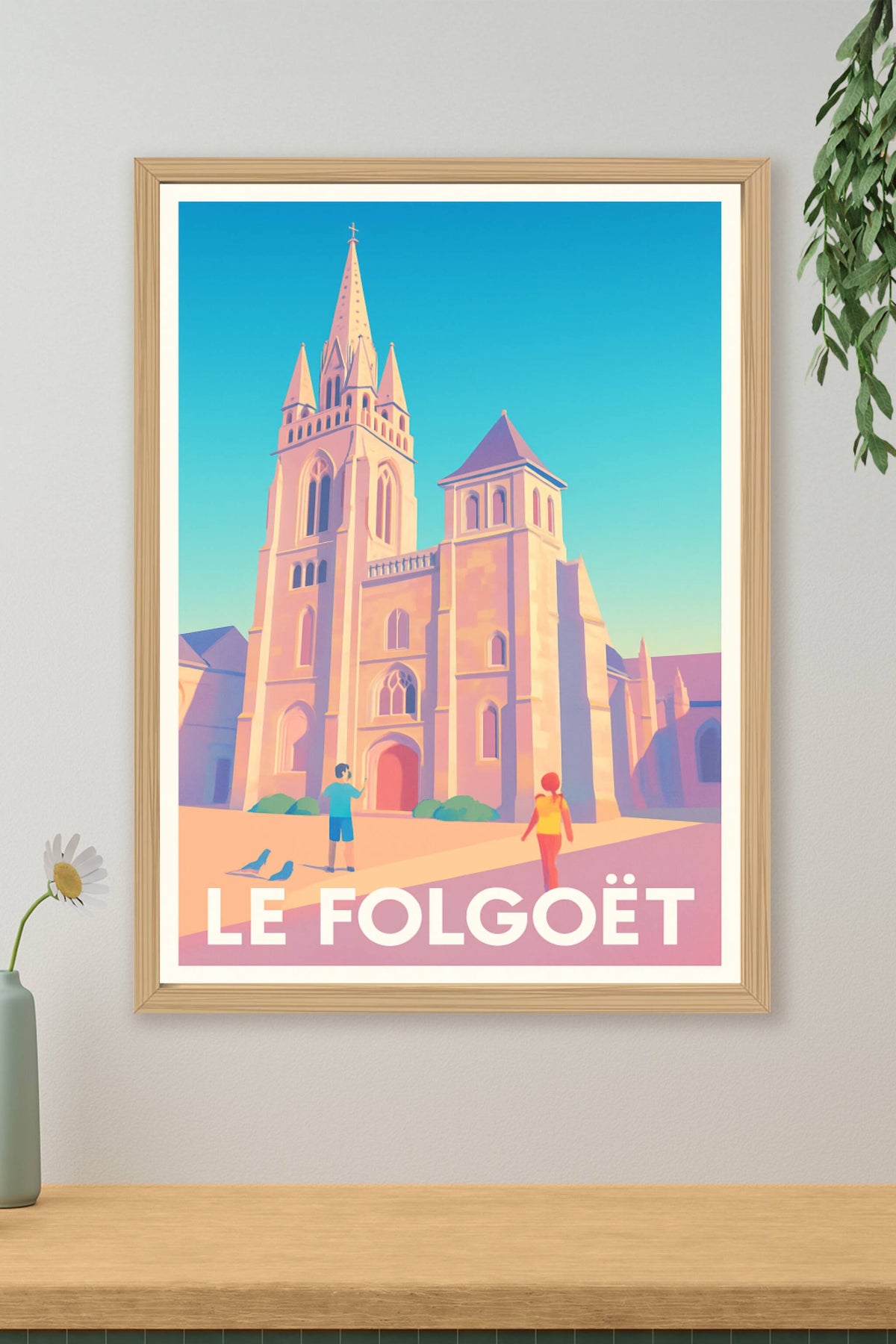 Affiche Le Folgoët — Charme et lumière bretons · poster d'art de Le Folgoët