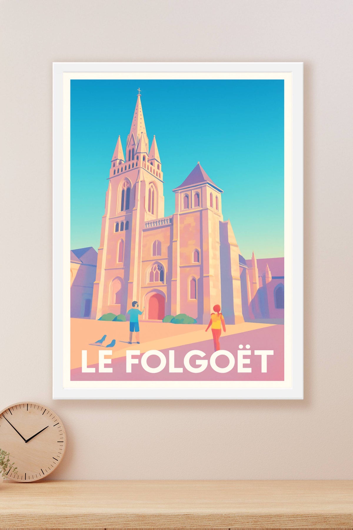 Affiche Le Folgoët — Charme et lumière bretons · poster d'art de Le Folgoët