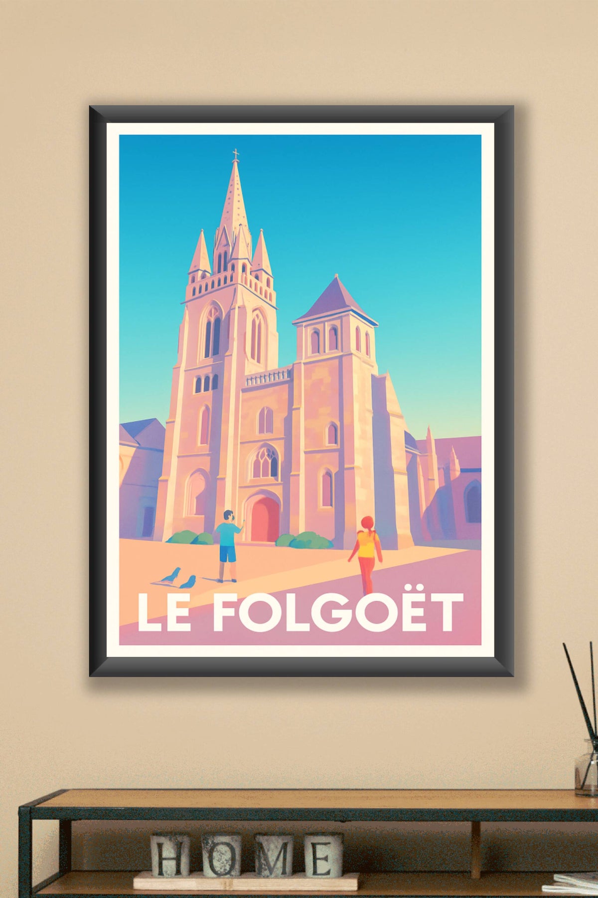 Affiche Le Folgoët — Charme et lumière bretons · poster d'art de Le Folgoët
