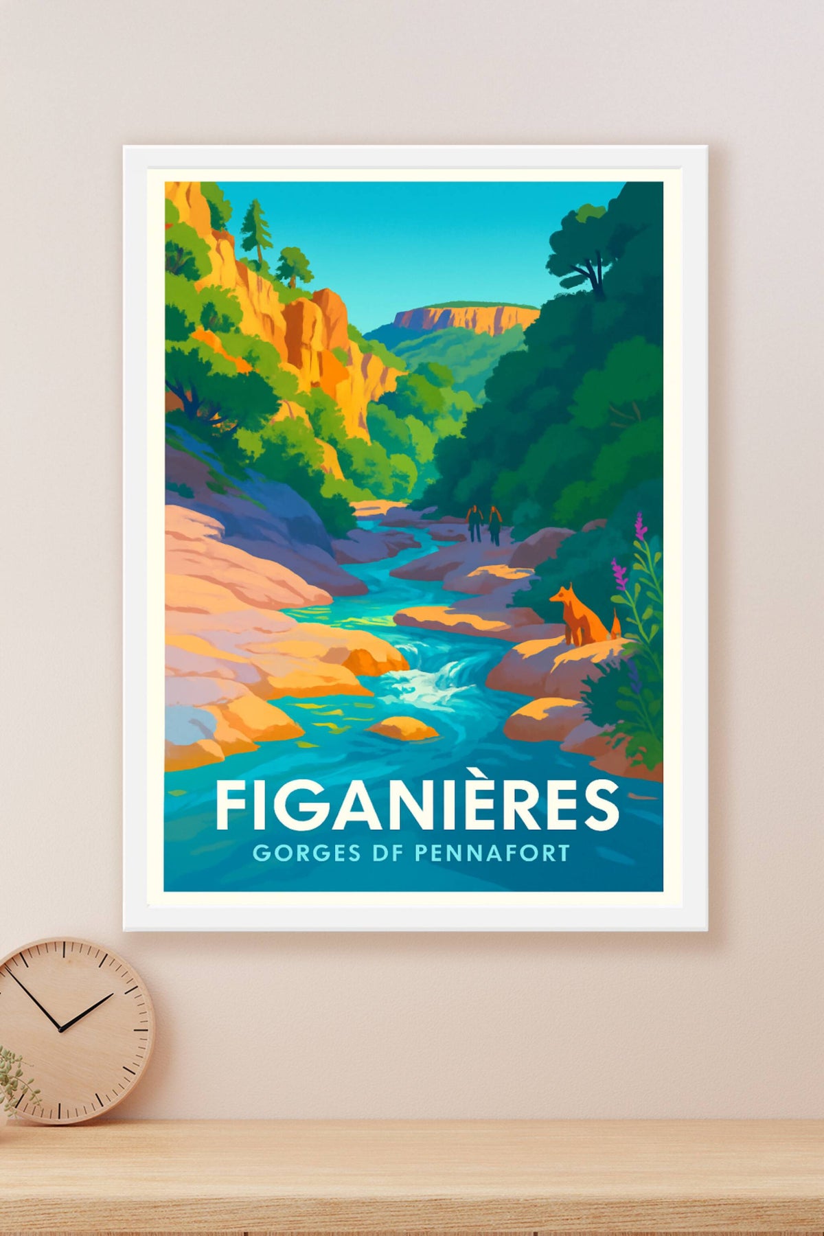 Affiche Figanières — Escapade nature aux Gorges de Pennafort · poster d'art de Figanières