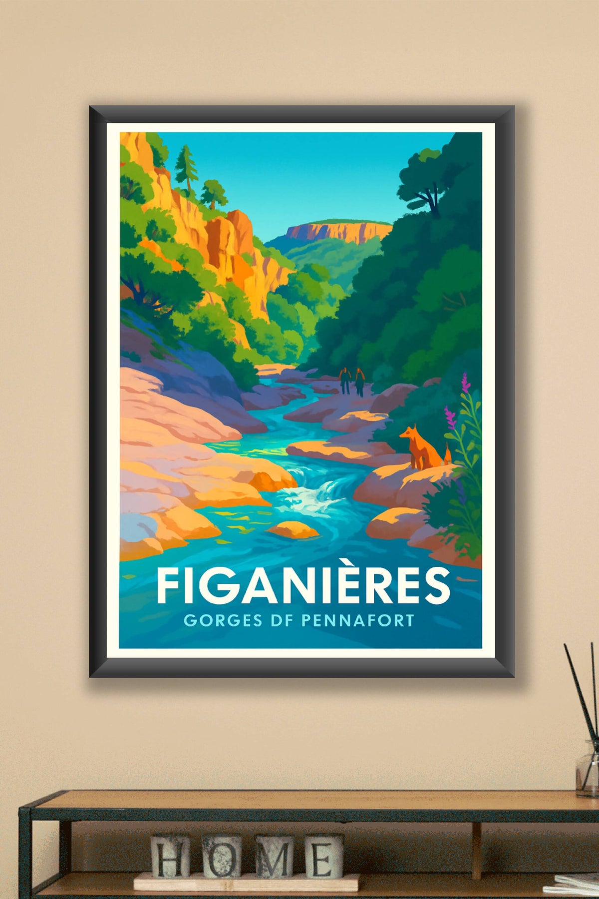 Affiche Figanières — Escapade nature aux Gorges de Pennafort · poster d'art de Figanières