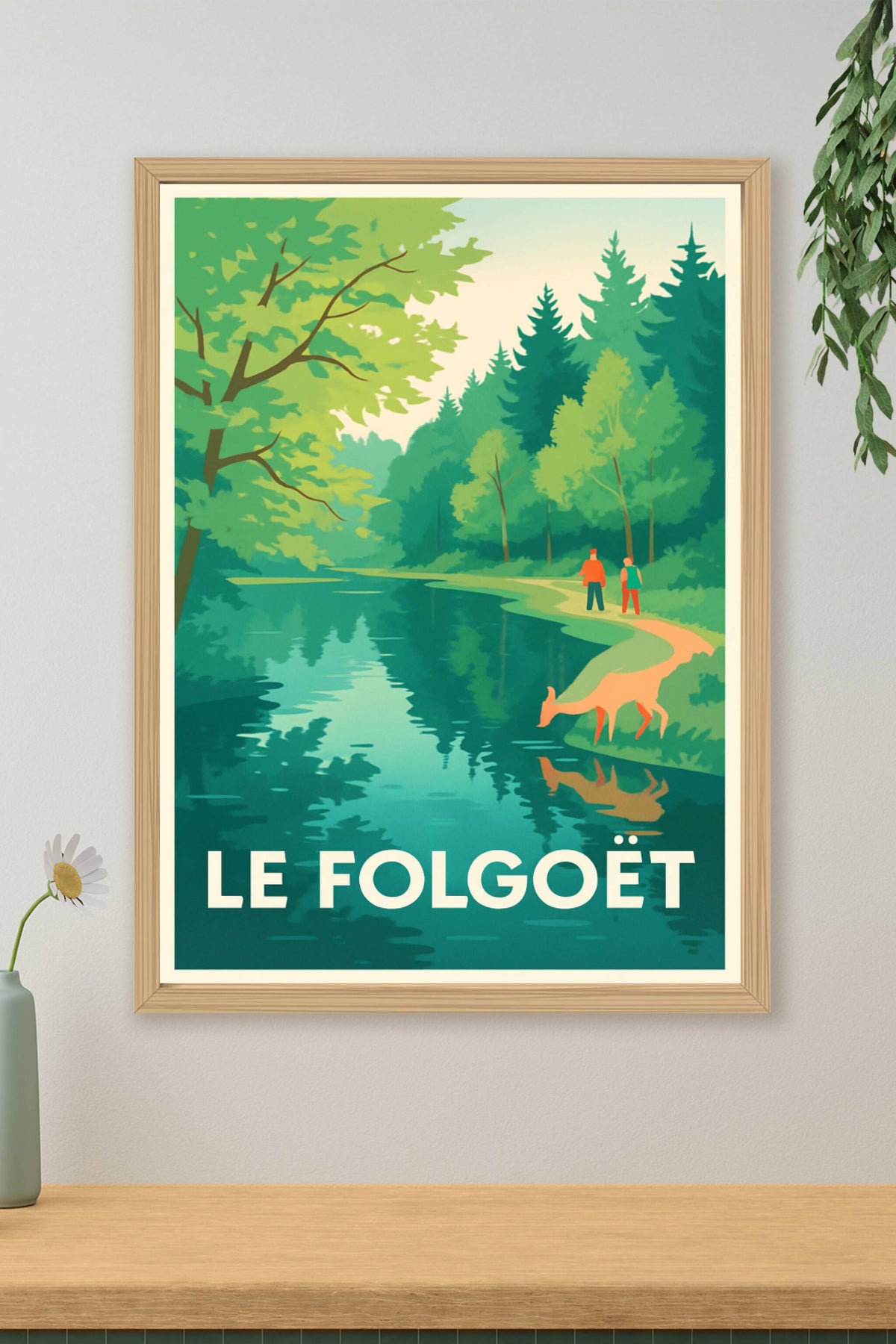 Affiche Le Folgoët — Évasion Nature au Cœur de la Bretagne · poster d'art de Le Folgoët