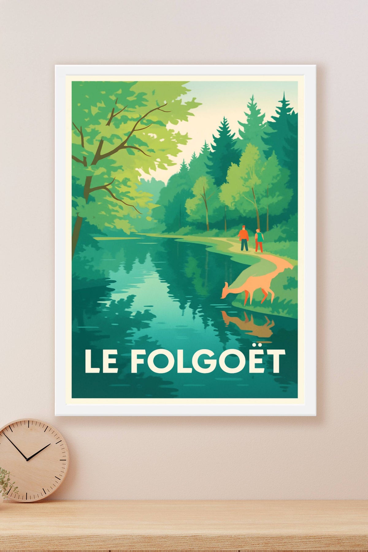 Affiche Le Folgoët — Évasion Nature au Cœur de la Bretagne · poster d'art de Le Folgoët