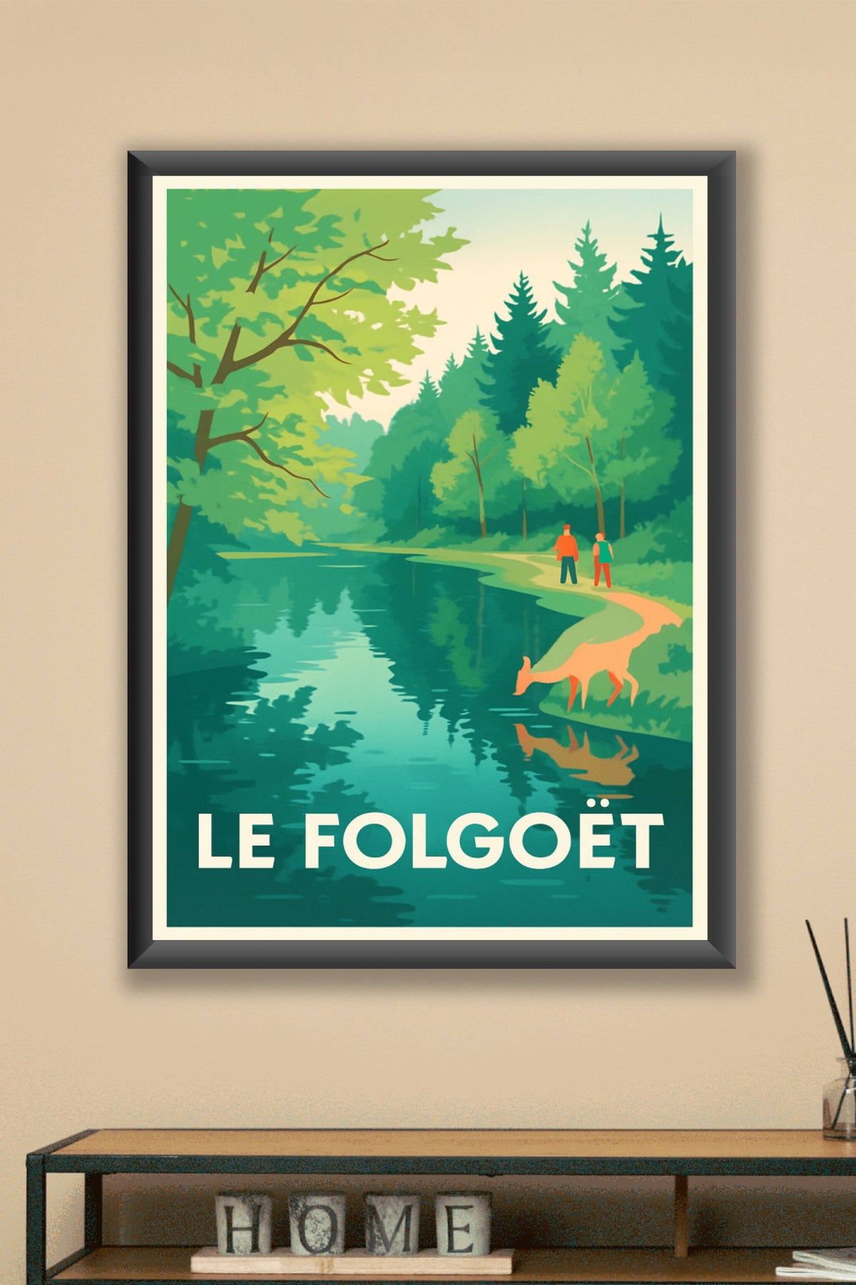 Affiche Le Folgoët — Évasion Nature au Cœur de la Bretagne · poster d'art de Le Folgoët