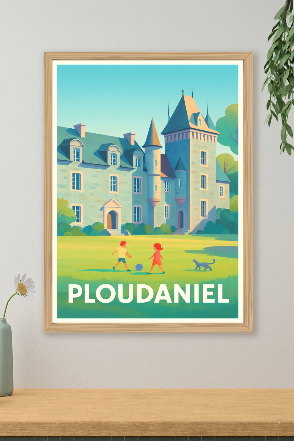 Affiche Ploudaniel — Charme et douceur bretonne · poster d'art de Ploudaniel