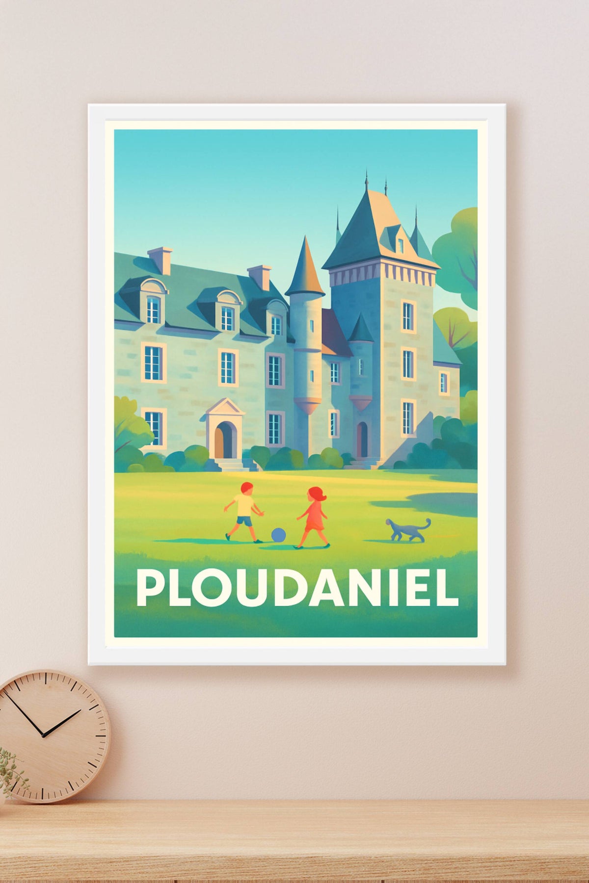 Affiche Ploudaniel — Charme et douceur bretonne · poster d'art de Ploudaniel