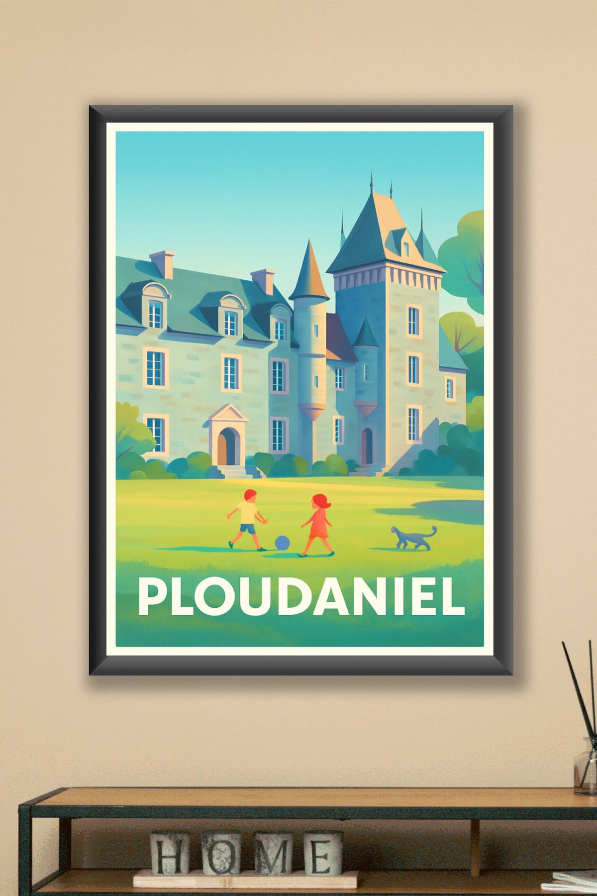 Affiche Ploudaniel — Charme et douceur bretonne · poster d'art de Ploudaniel