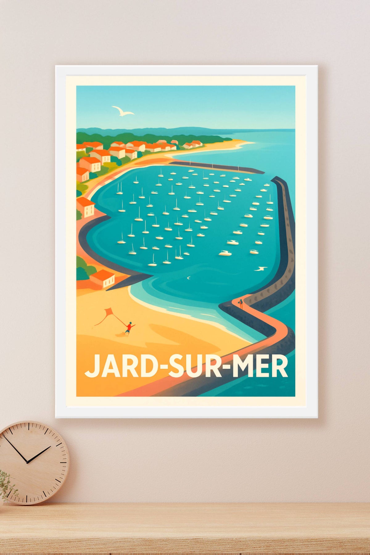 Affiche Jard-sur-Mer — L'élégance côtière ensoleillée · poster d'art de Jard-sur-Mer