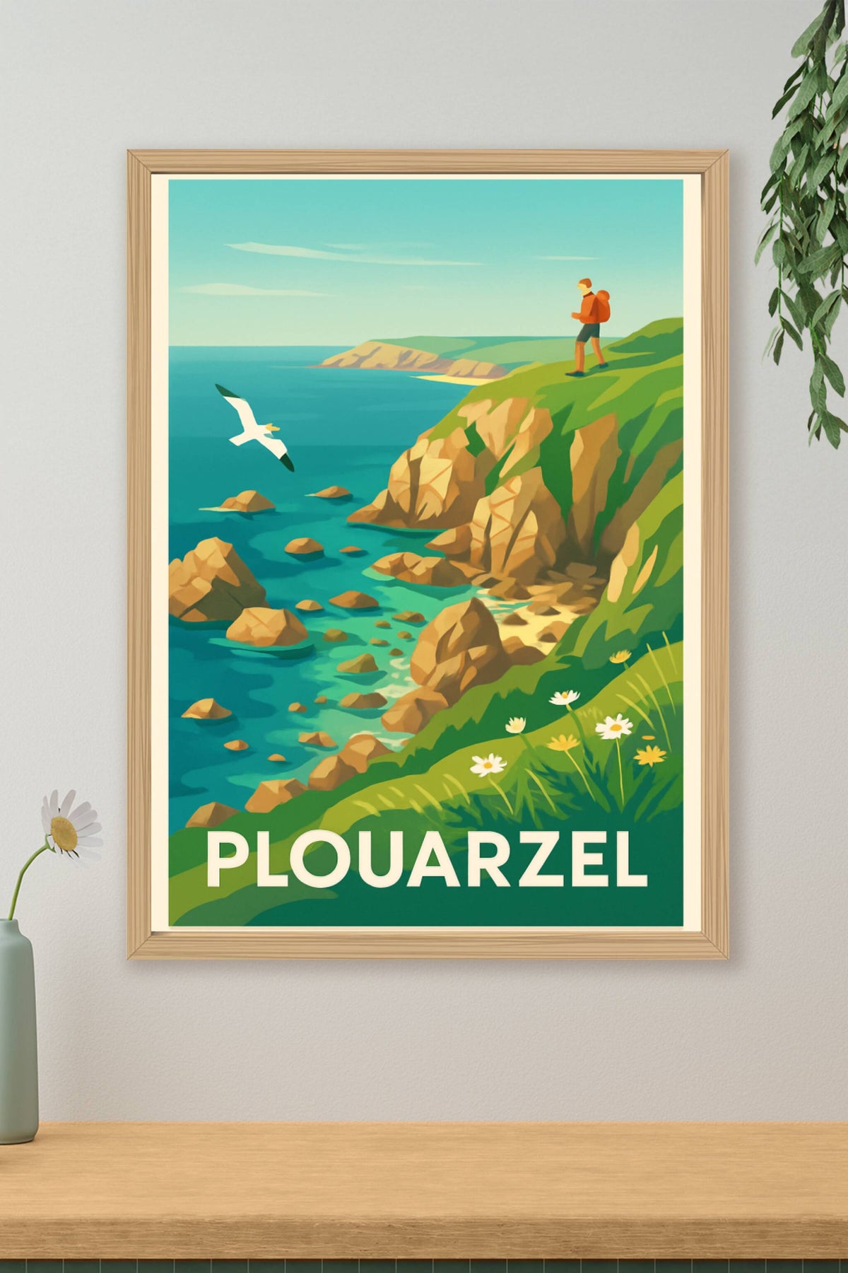Affiche Plouarzel — Évasion et paysage côtier breton · poster d'art de Plouarzel