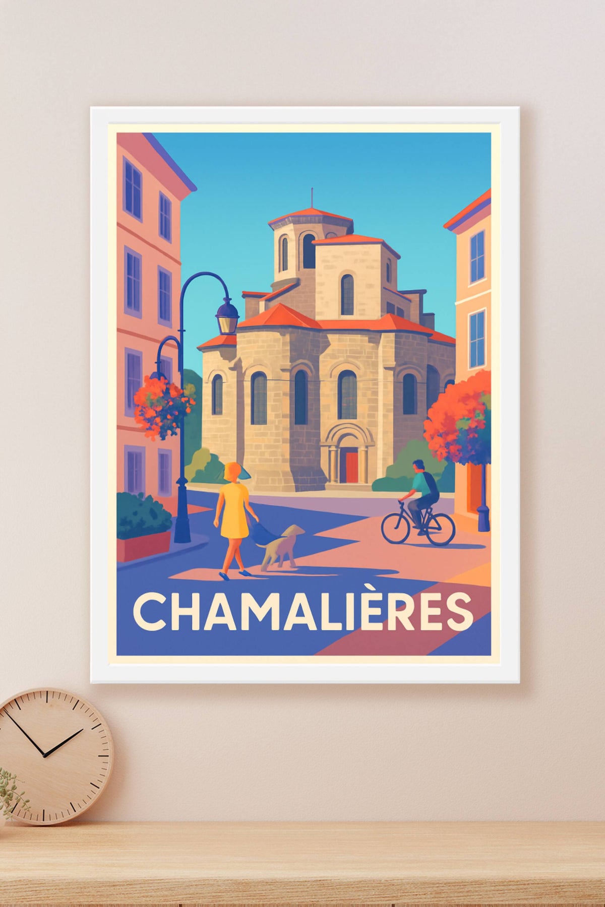 Affiche Chamalières — Charme urbain et douceur de vivre · poster d'art de Chamalières