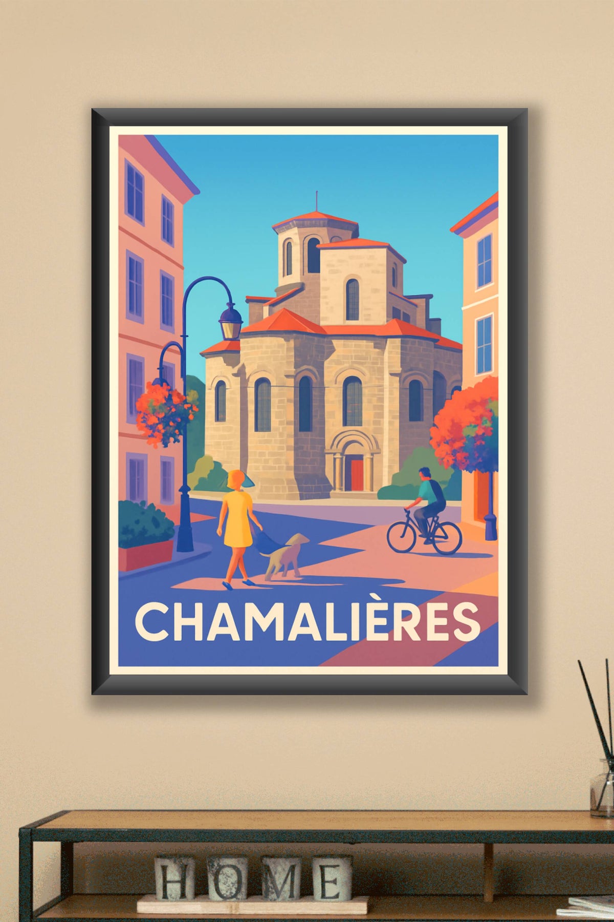 Affiche Chamalières — Charme urbain et douceur de vivre · poster d'art de Chamalières
