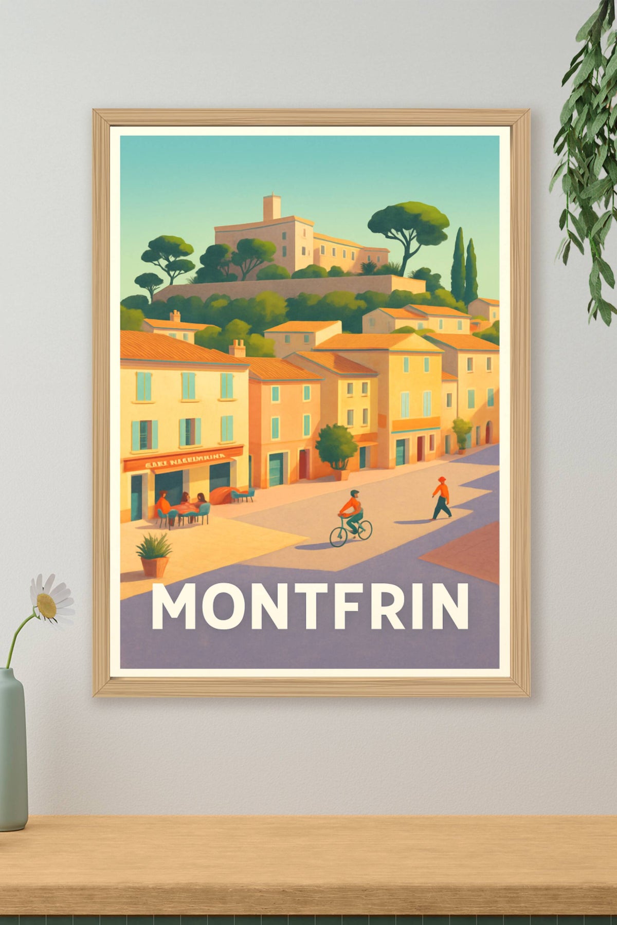 Affiche Montfrin — L'élégance tranquille du Sud · poster d'art de Montfrin