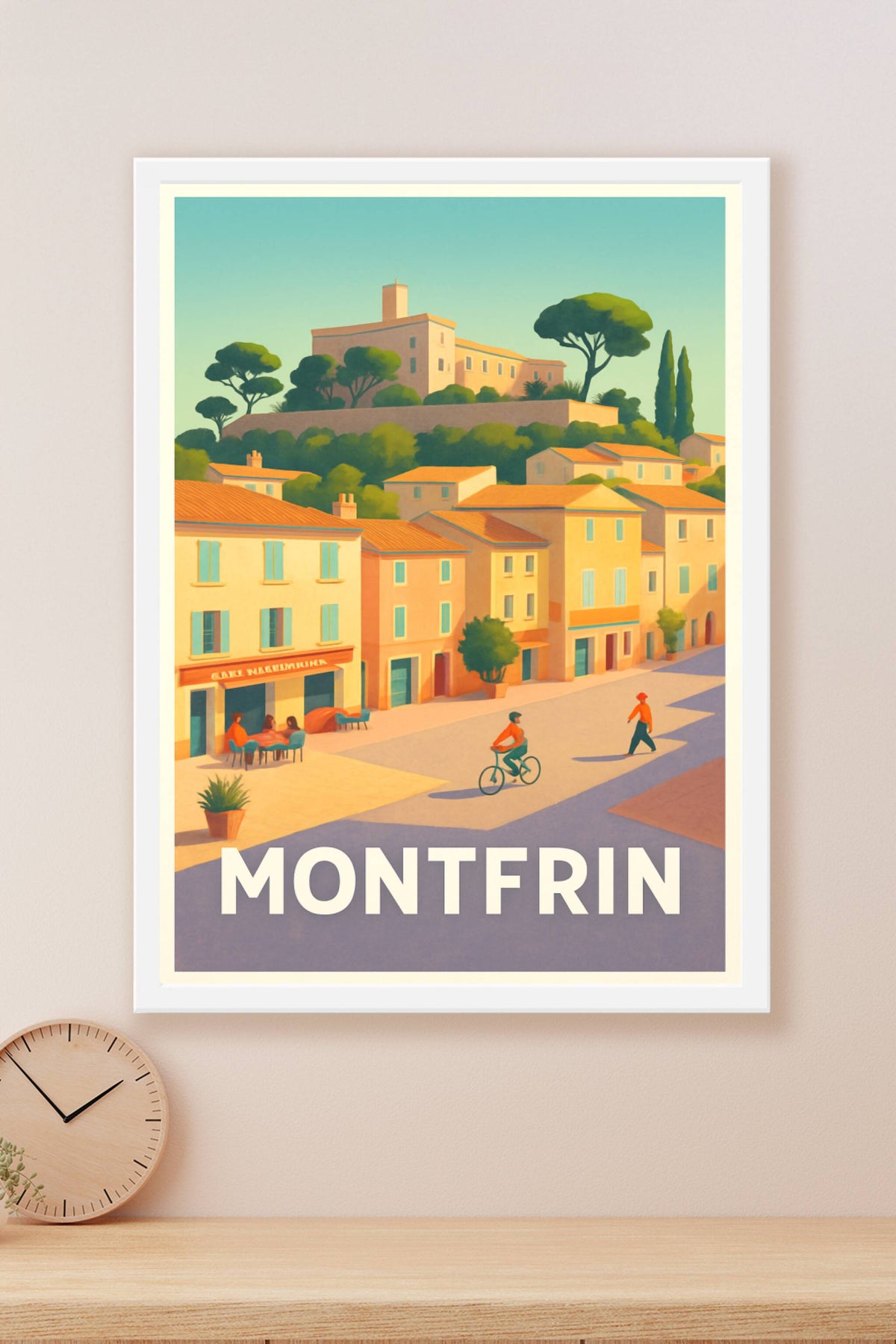 Affiche Montfrin — L'élégance tranquille du Sud · poster d'art de Montfrin