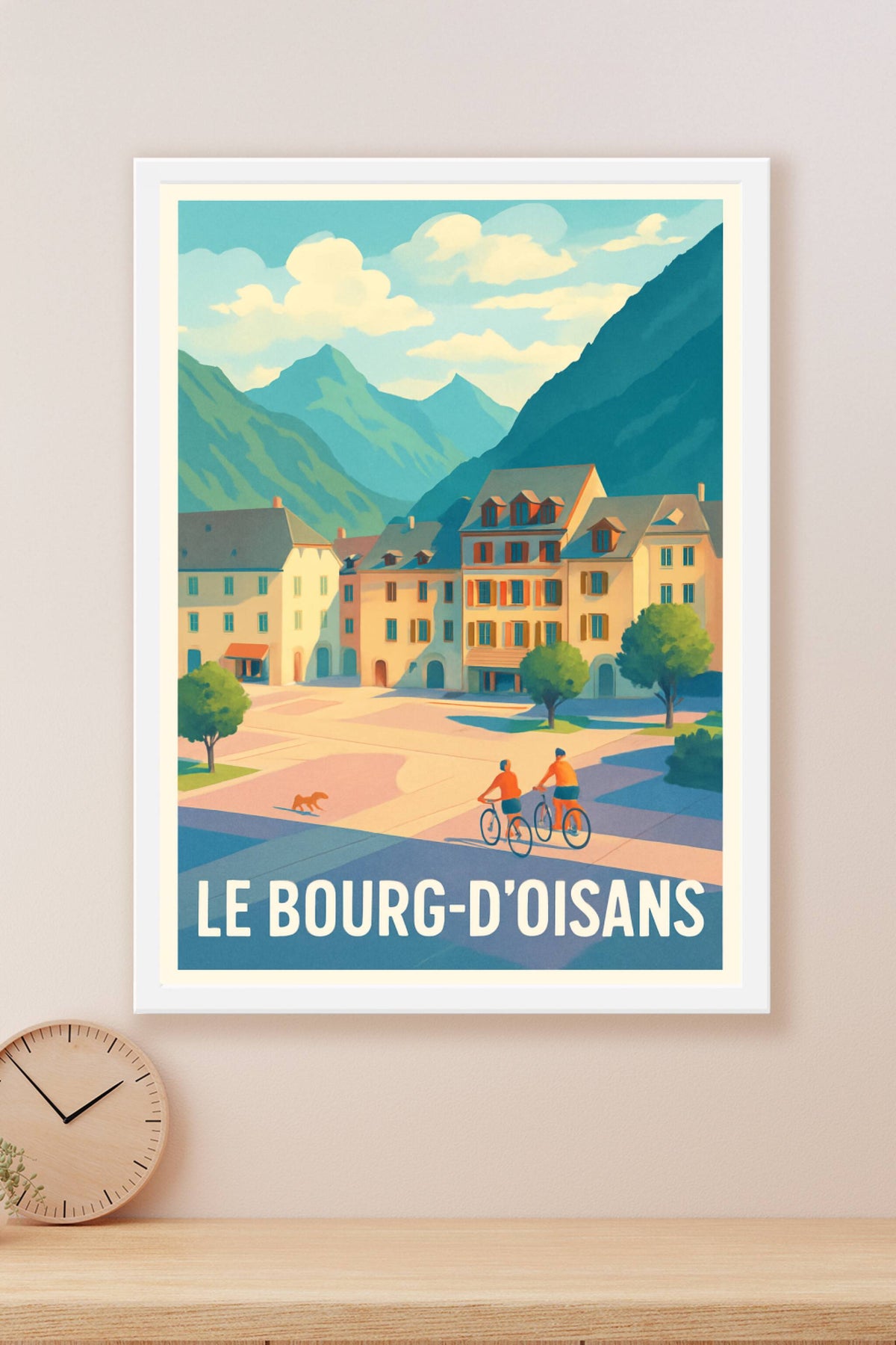 Affiche Le Bourg-d'Oisans — Escapade Montagnarde Authentique · poster d'art de Le Bourg-d'Oisans