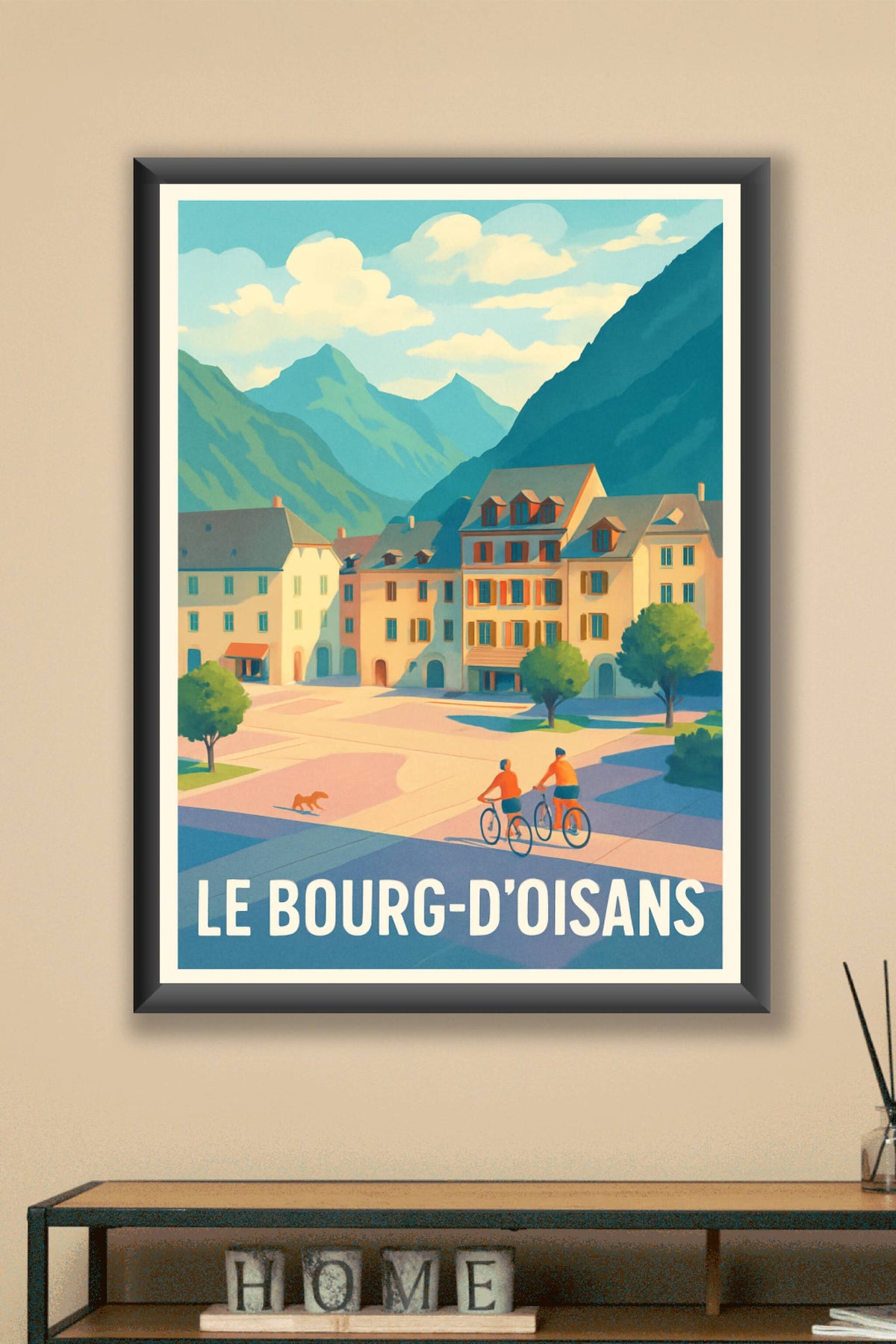 Affiche Le Bourg-d'Oisans — Escapade Montagnarde Authentique · poster d'art de Le Bourg-d'Oisans