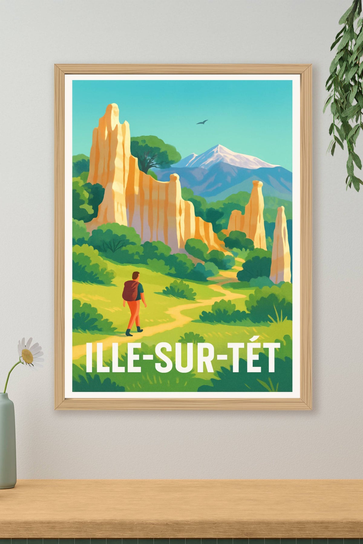 Affiche Ille-sur-Têt — La magie des Orgues et randonnées nature · poster d'art de Ille-sur-Têt