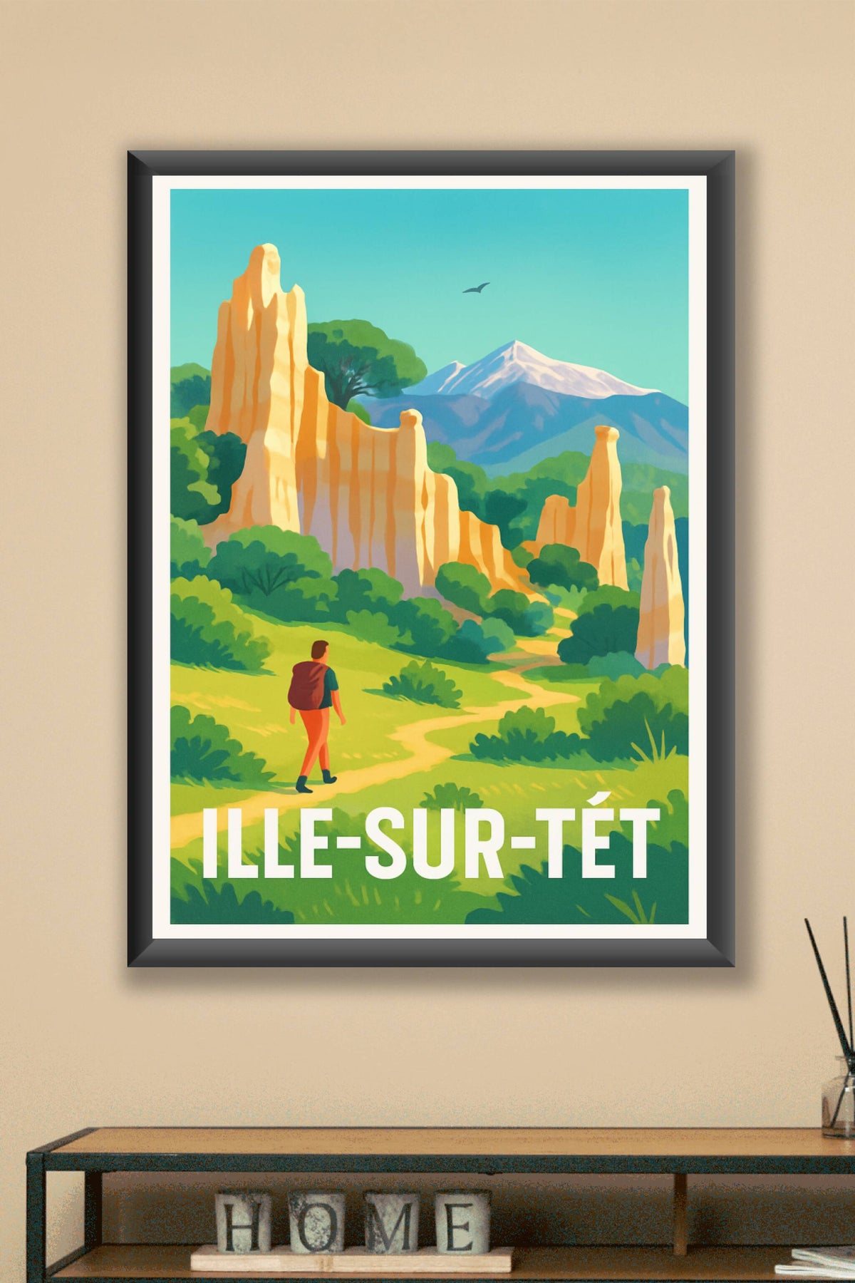 Affiche Ille-sur-Têt — La magie des Orgues et randonnées nature · poster d'art de Ille-sur-Têt