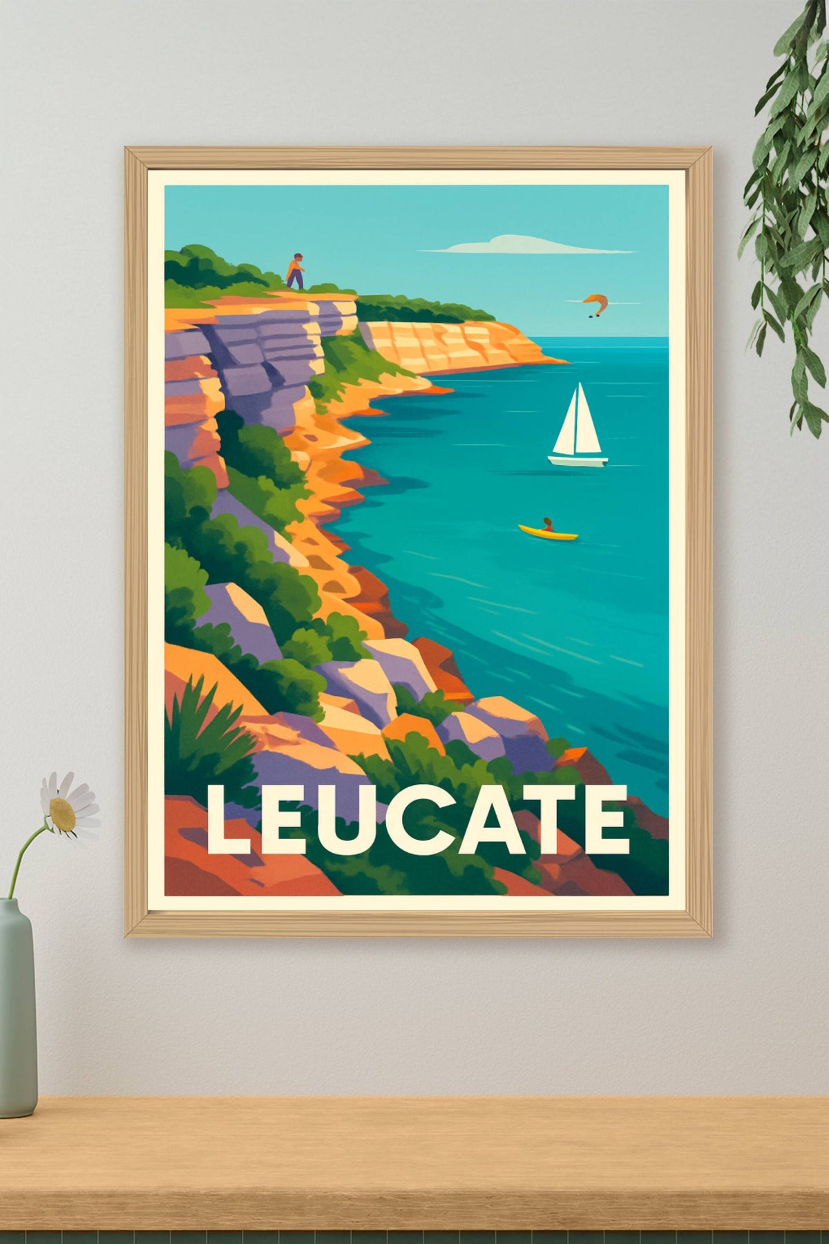 Affiche Leucate — Escapade en bord de mer · poster d'art de Leucate