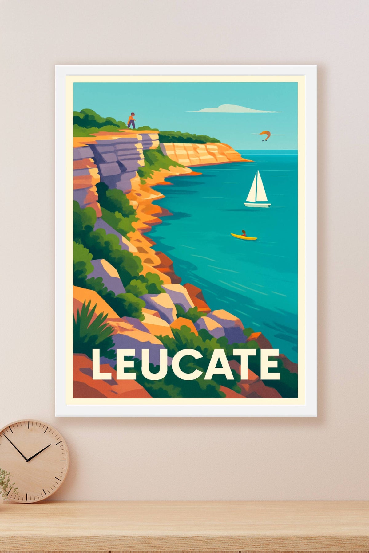 Affiche Leucate — Escapade en bord de mer · poster d'art de Leucate
