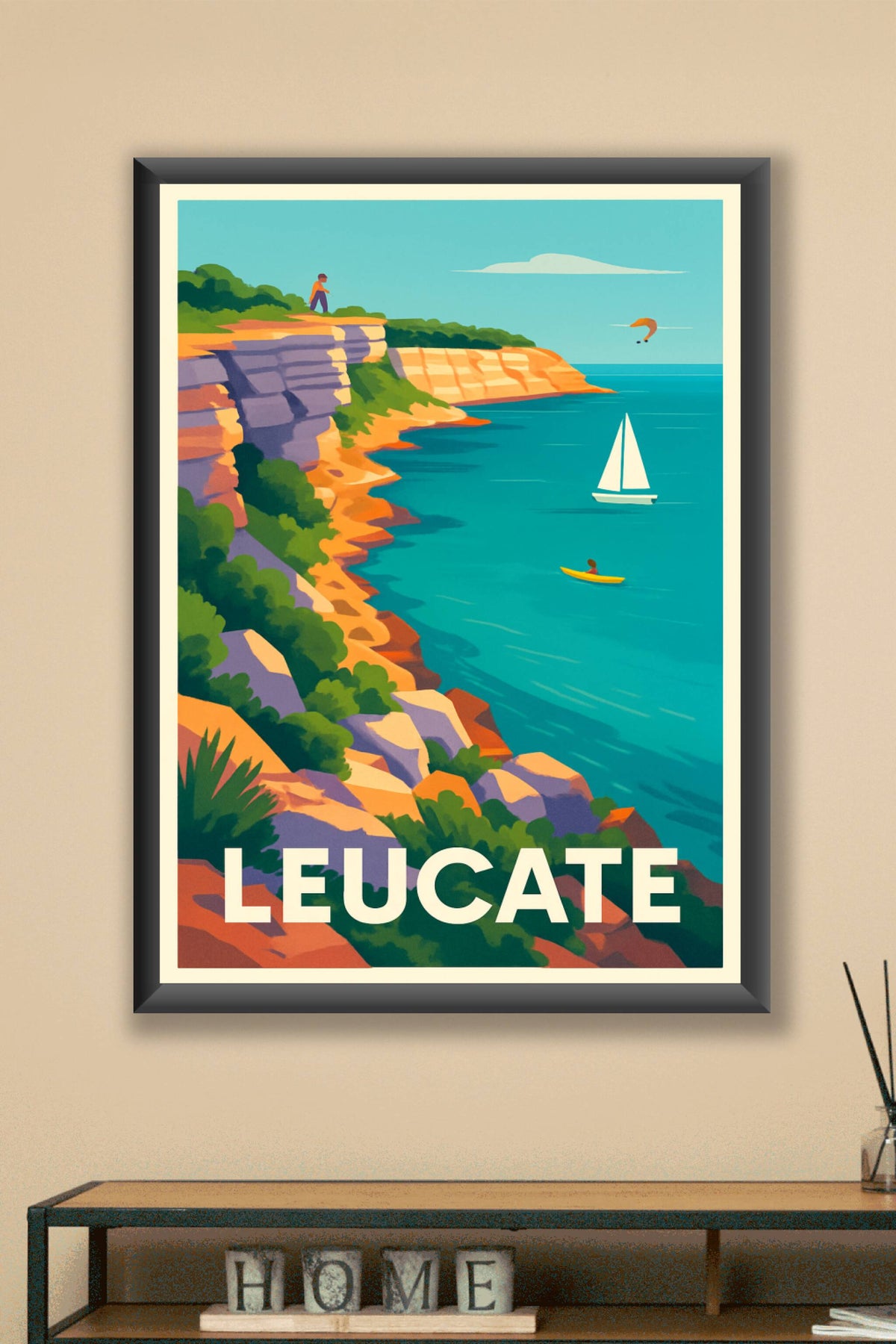 Affiche Leucate — Escapade en bord de mer · poster d'art de Leucate