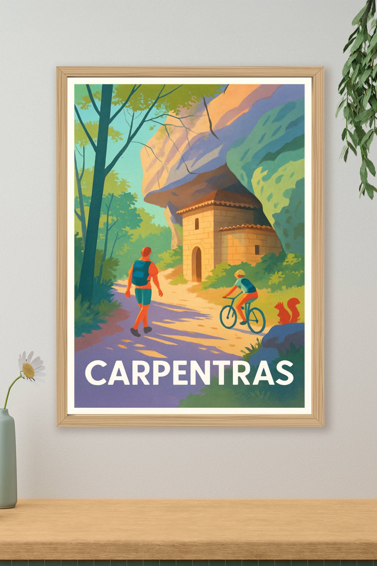 Affiche Carpentras — Évasion nature et patrimoine · poster d'art de Carpentras