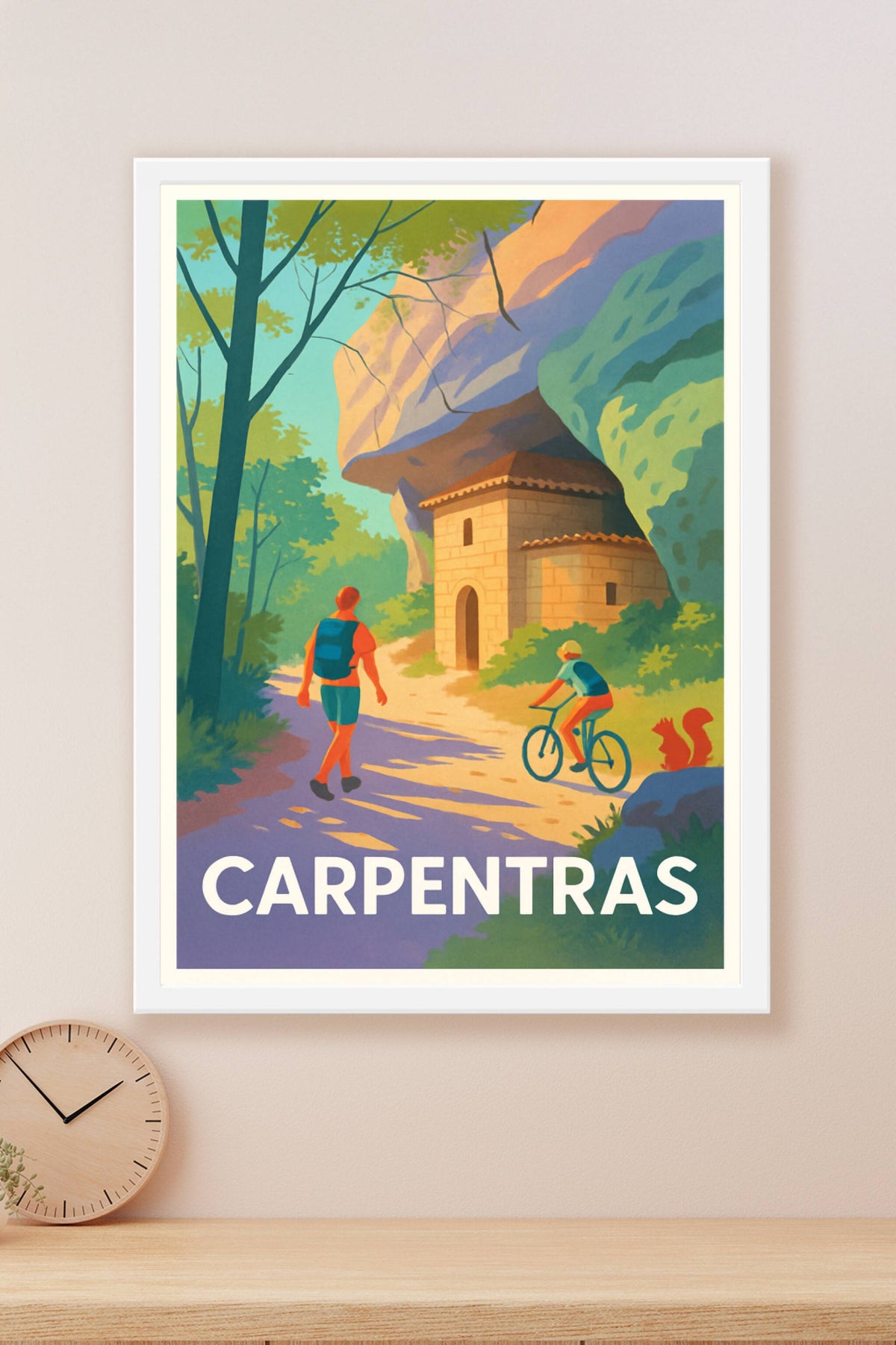Affiche Carpentras — Évasion nature et patrimoine · poster d'art de Carpentras