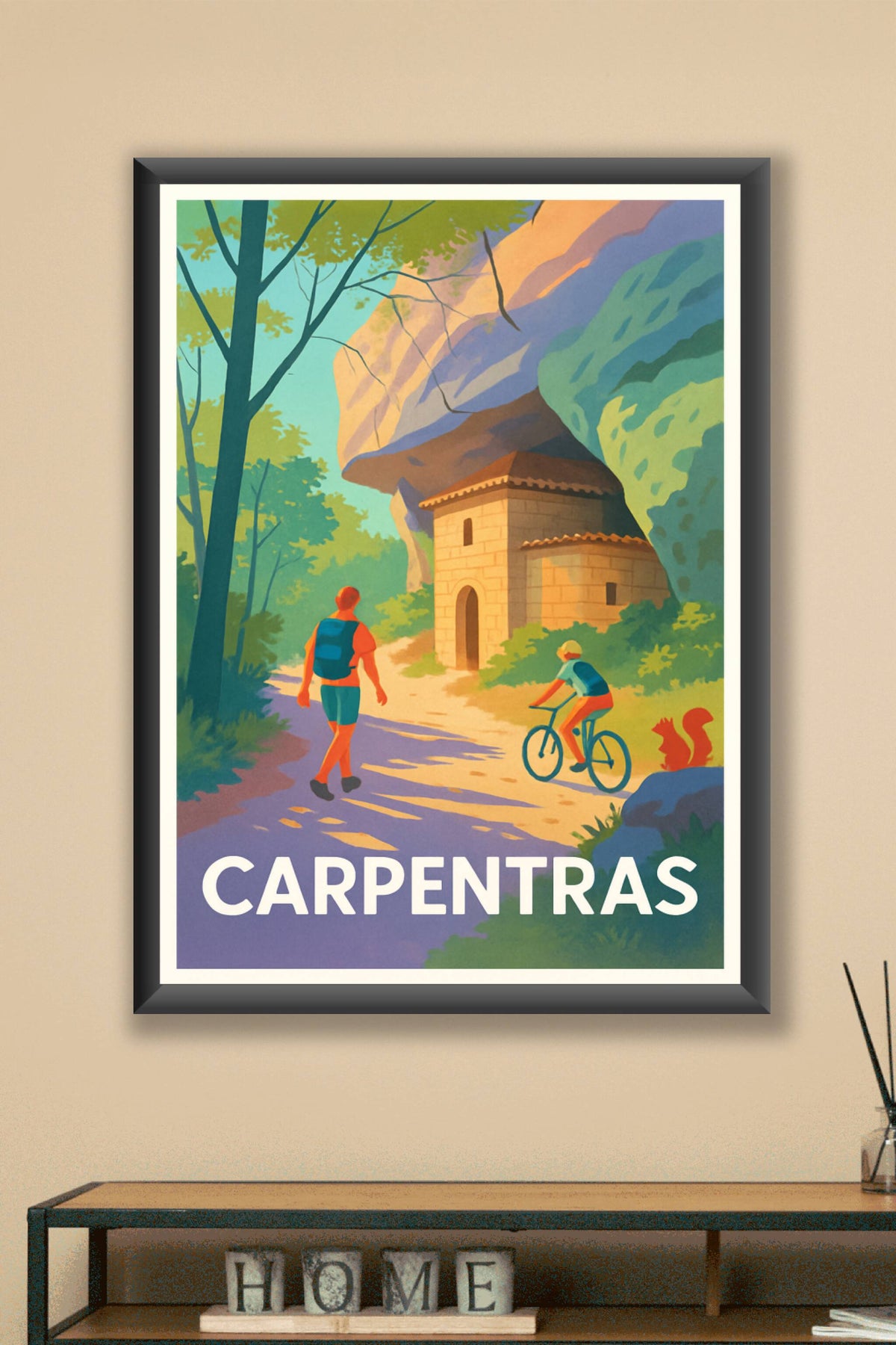 Affiche Carpentras — Évasion nature et patrimoine · poster d'art de Carpentras