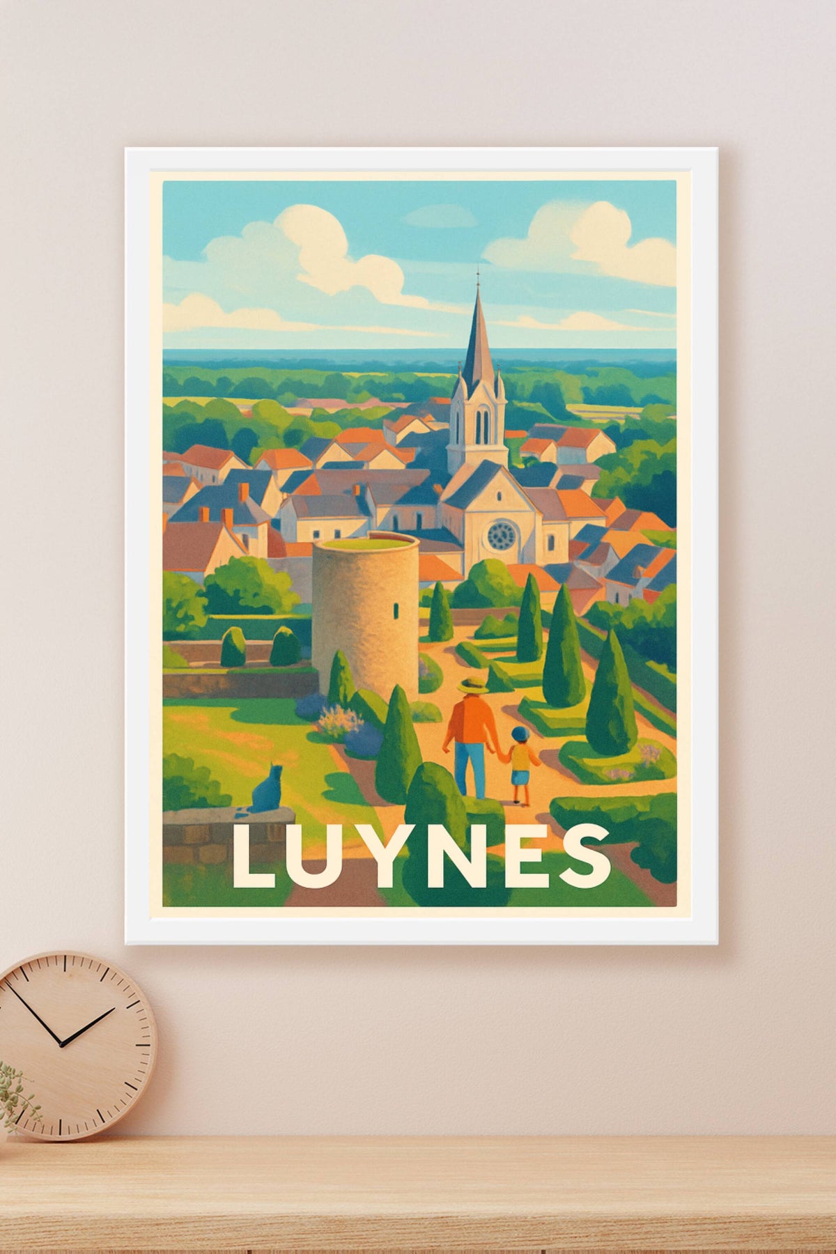 Affiche Luynes — Promenade bucolique au cœur du village · poster d'art de Luynes