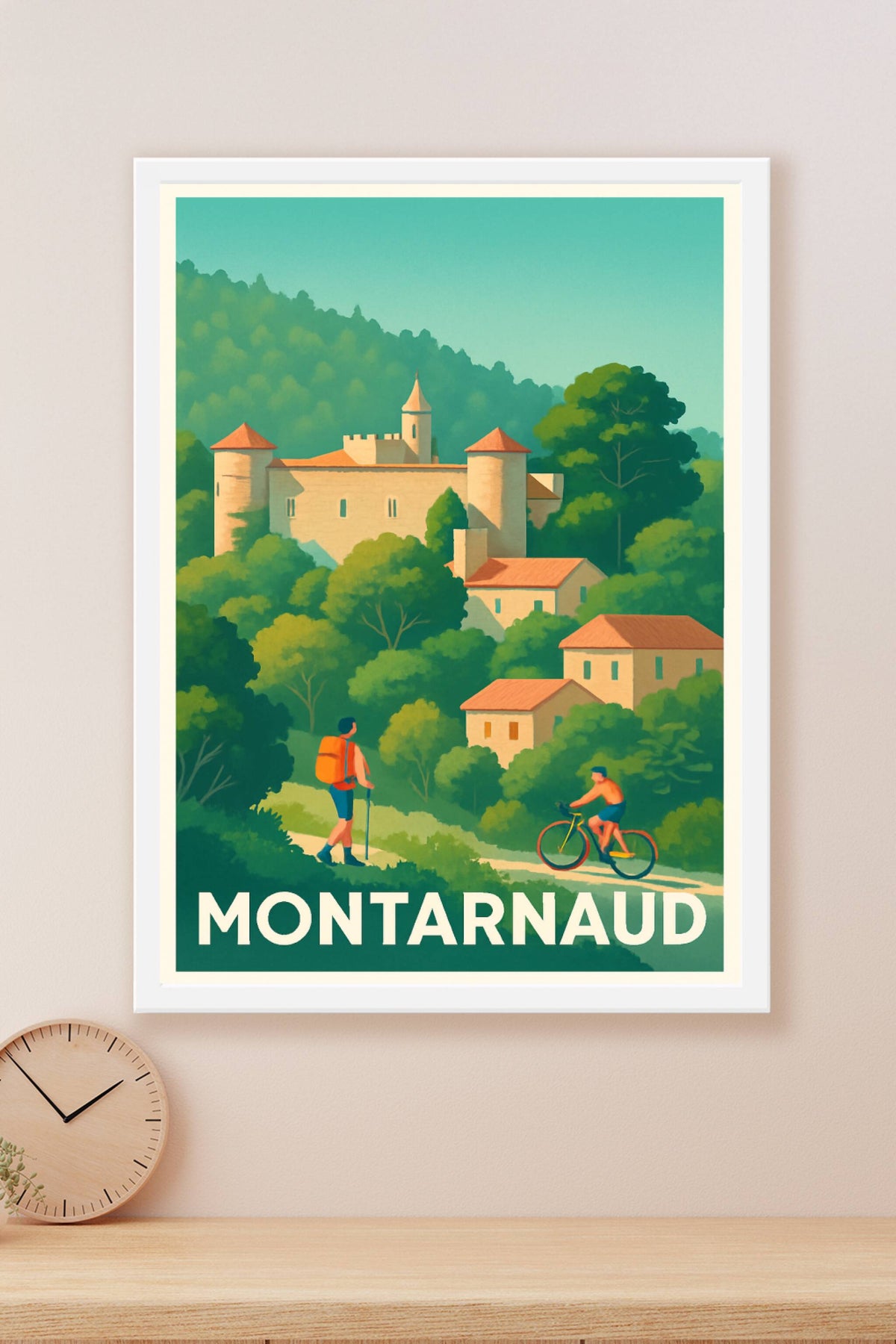 Affiche Montarnaud — Évasion au cœur de la nature et du patrimoine · poster d'art de Montarnaud