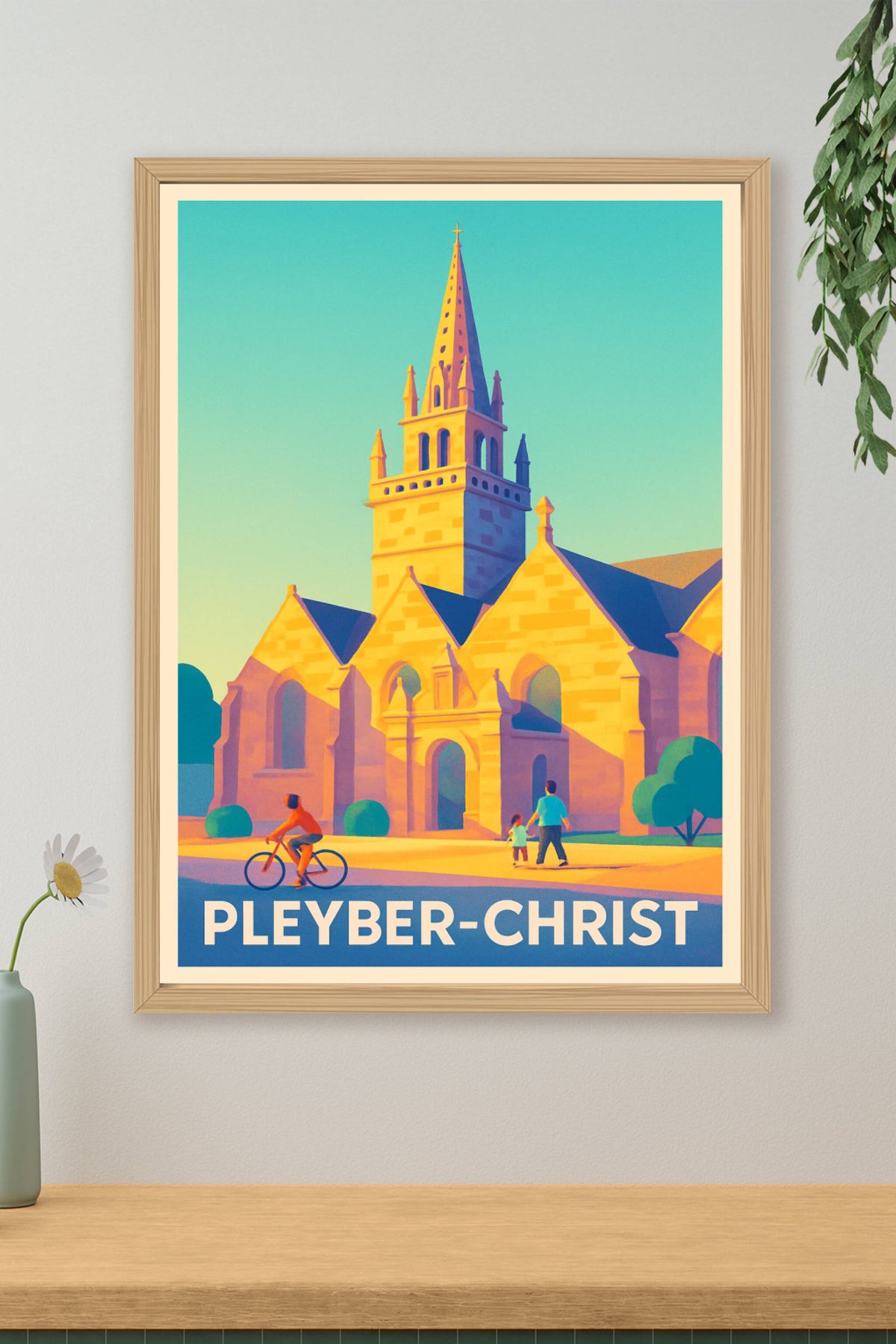 Affiche Pleyber-Christ — Charme et lumière nord-bretonne · poster d'art de Pleyber-Christ