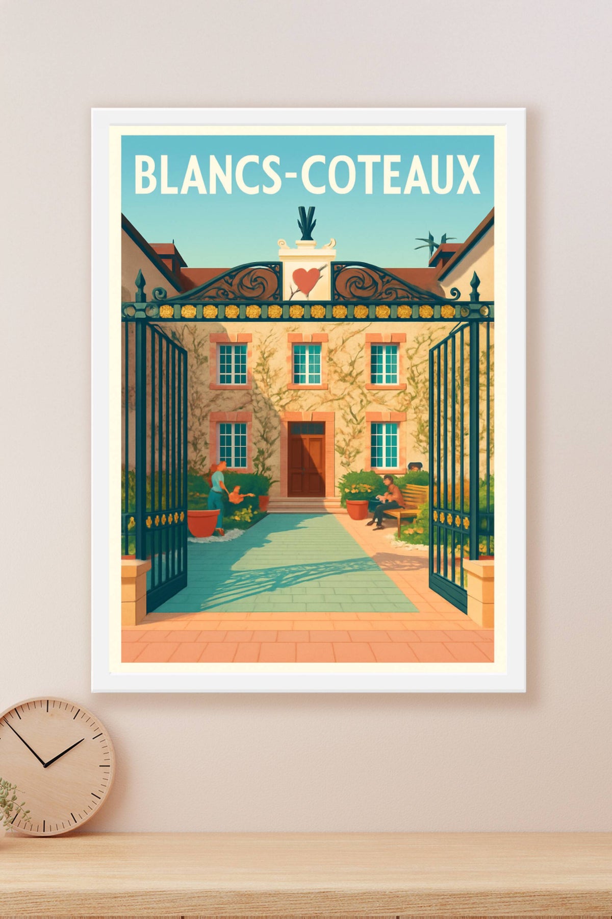 Affiche Blancs-Coteaux — Charme et Sérénité au Cœur de la Champagne · poster d'art de Blancs-Coteaux