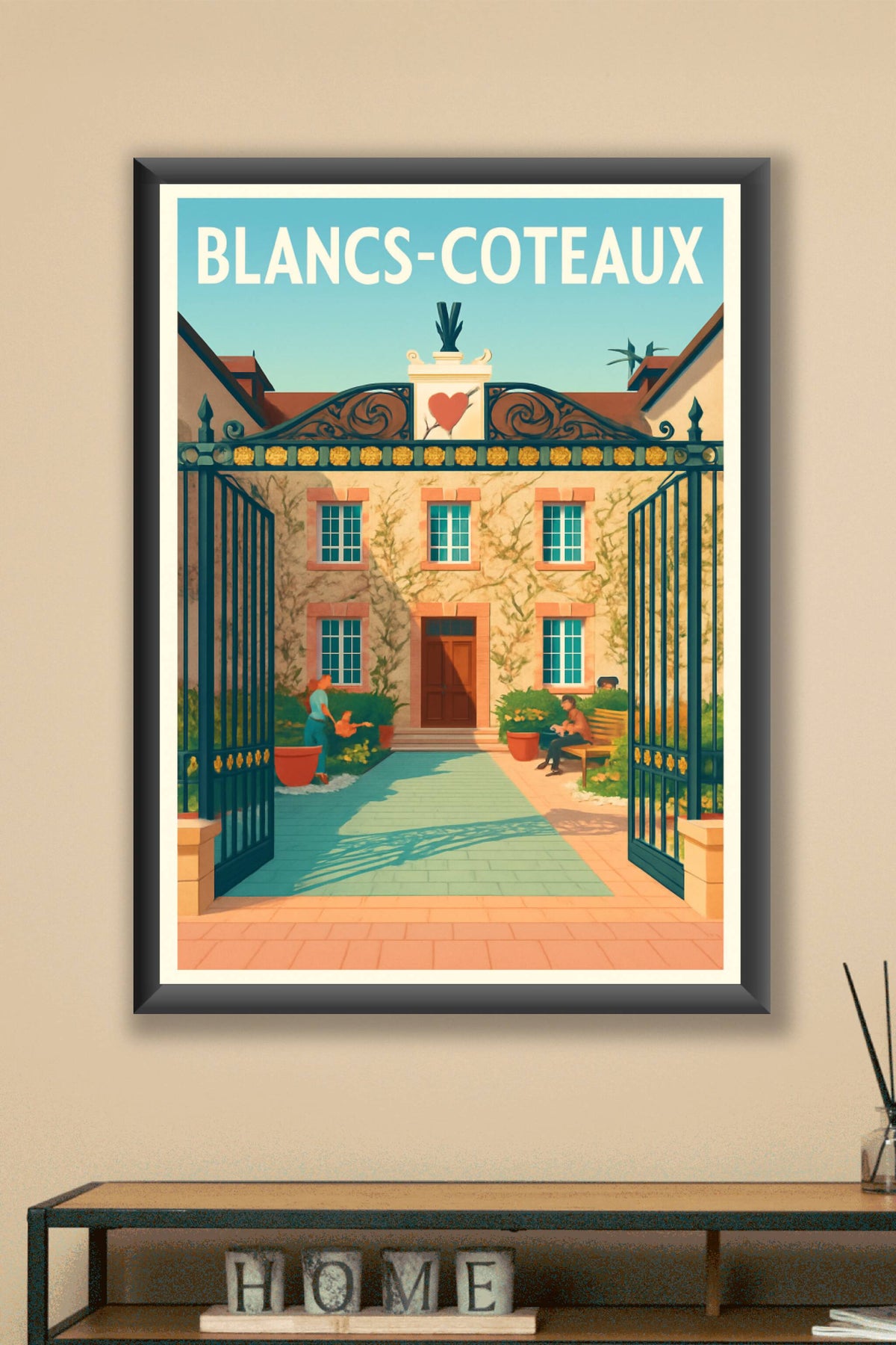 Affiche Blancs-Coteaux — Charme et Sérénité au Cœur de la Champagne · poster d'art de Blancs-Coteaux