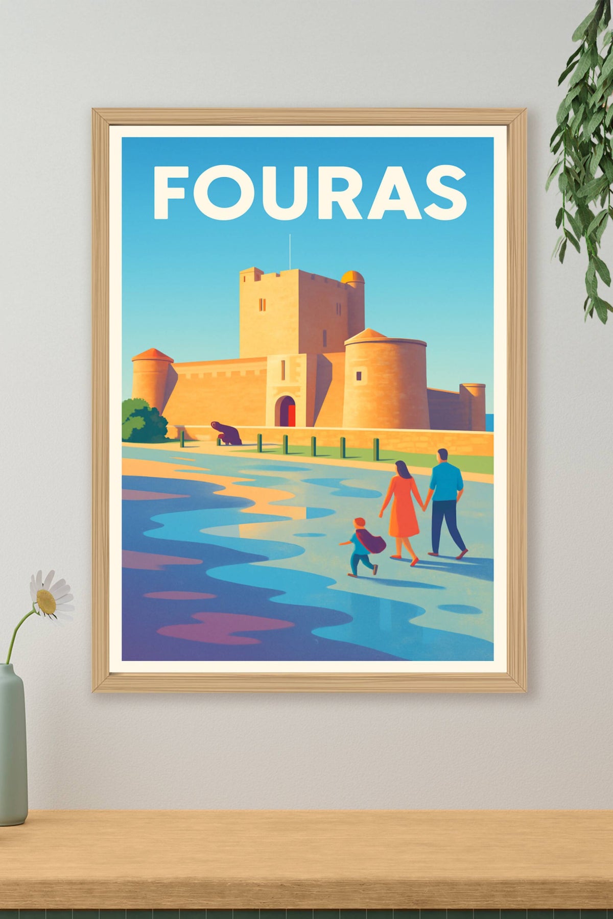 Affiche Fouras — L'élégance historique au bord de l'océan · poster d'art de Fouras