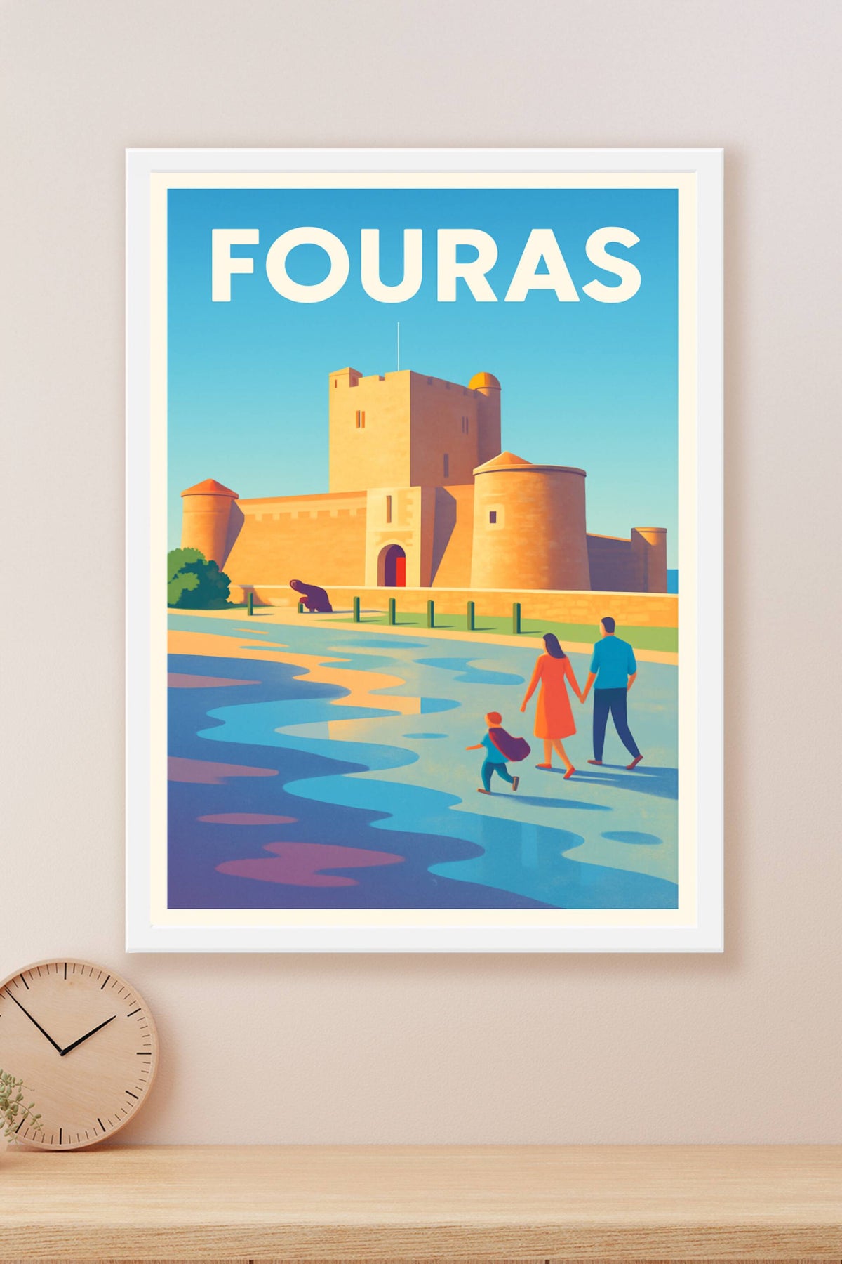 Affiche Fouras — L'élégance historique au bord de l'océan · poster d'art de Fouras