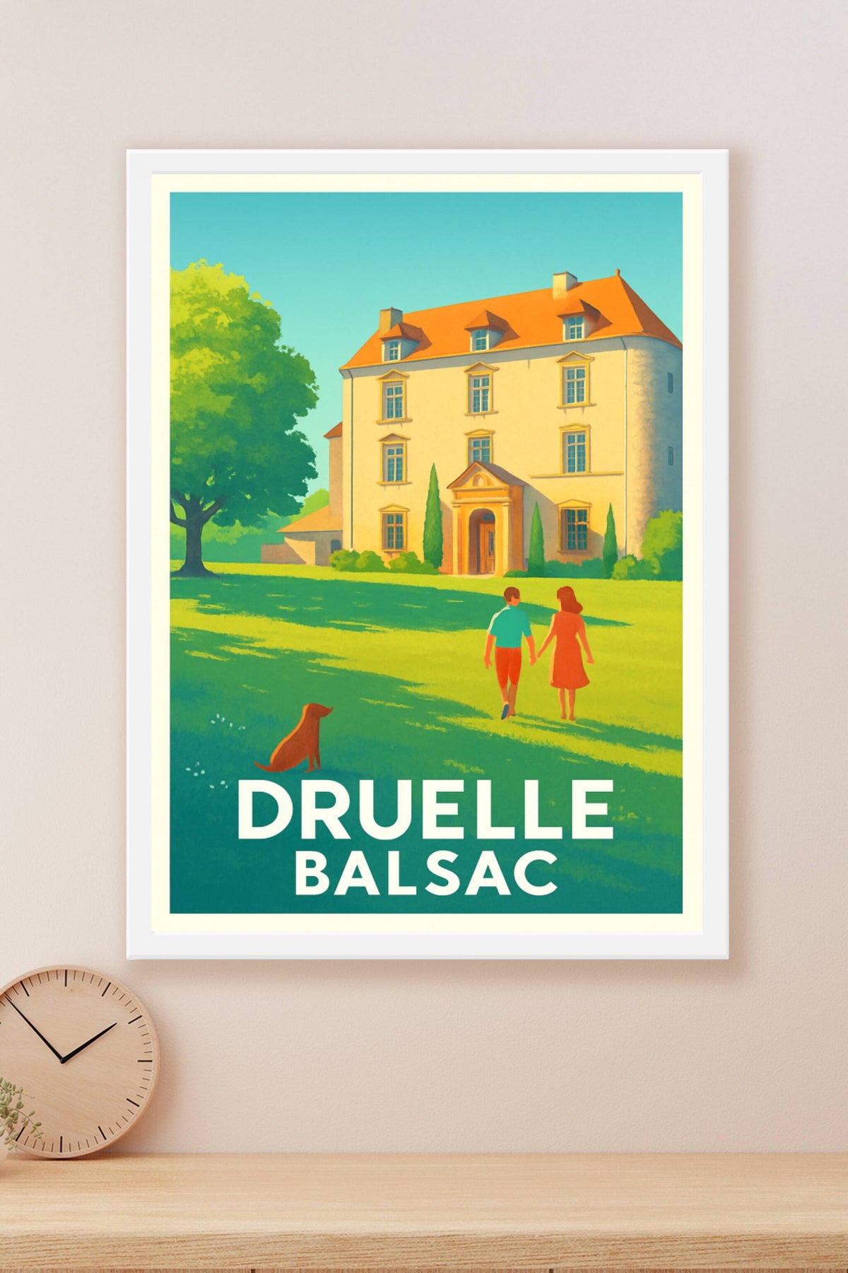 Affiche Druelle — Charme et sérénité à Balsac · poster d'art de Druelle