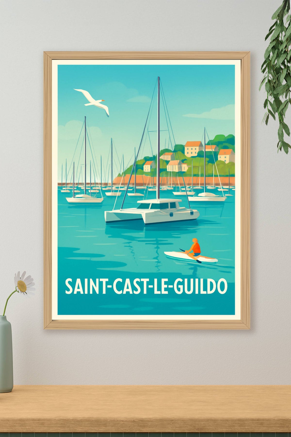 Affiche Saint-Cast-le-Guildo — Sérénité et Harmonie sur la Côte d'Émeraude · poster d'art de Saint-Cast-le-Guildo