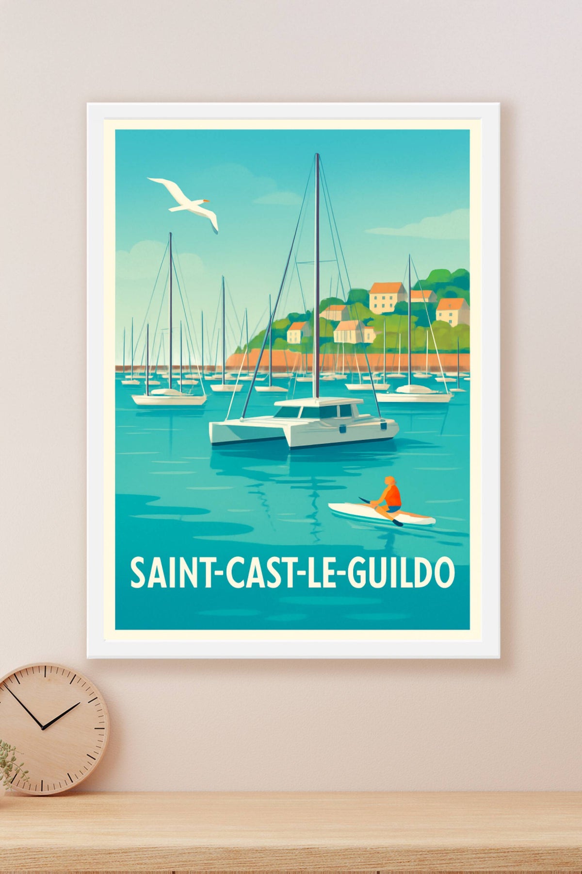 Affiche Saint-Cast-le-Guildo — Sérénité et Harmonie sur la Côte d'Émeraude · poster d'art de Saint-Cast-le-Guildo