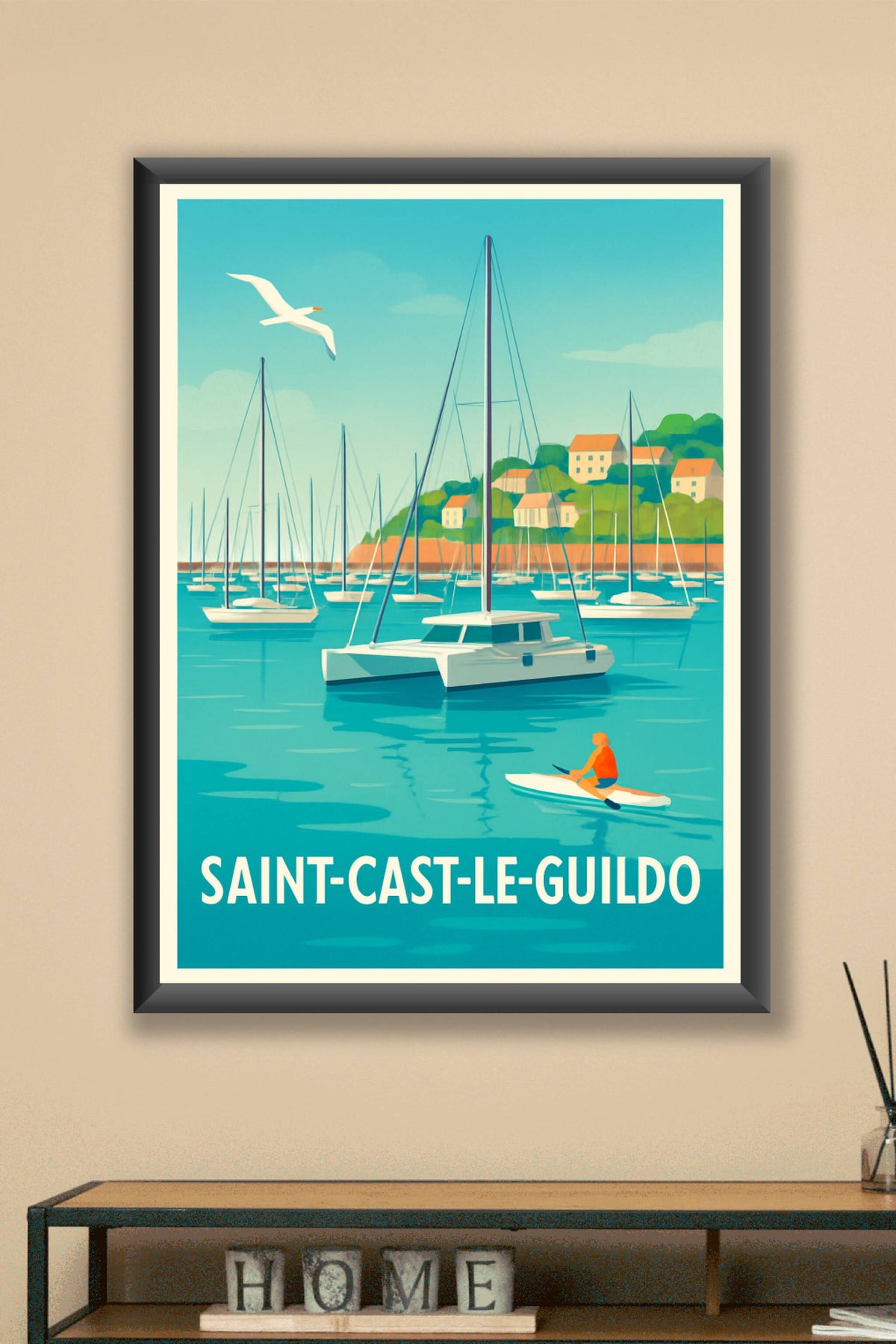 Affiche Saint-Cast-le-Guildo — Sérénité et Harmonie sur la Côte d'Émeraude · poster d'art de Saint-Cast-le-Guildo