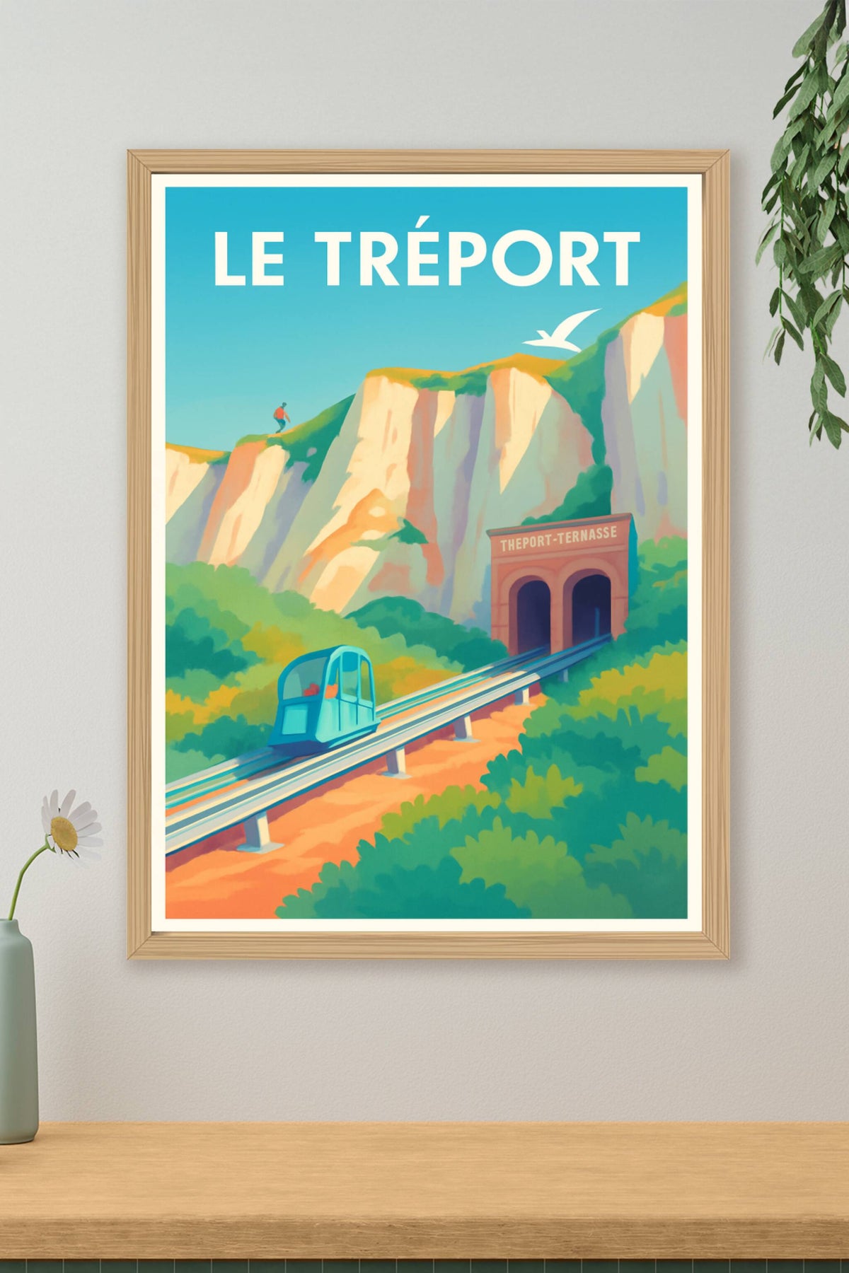 Affiche Le Tréport — L'Escapade Nature et Aventure · poster d'art de Le Tréport