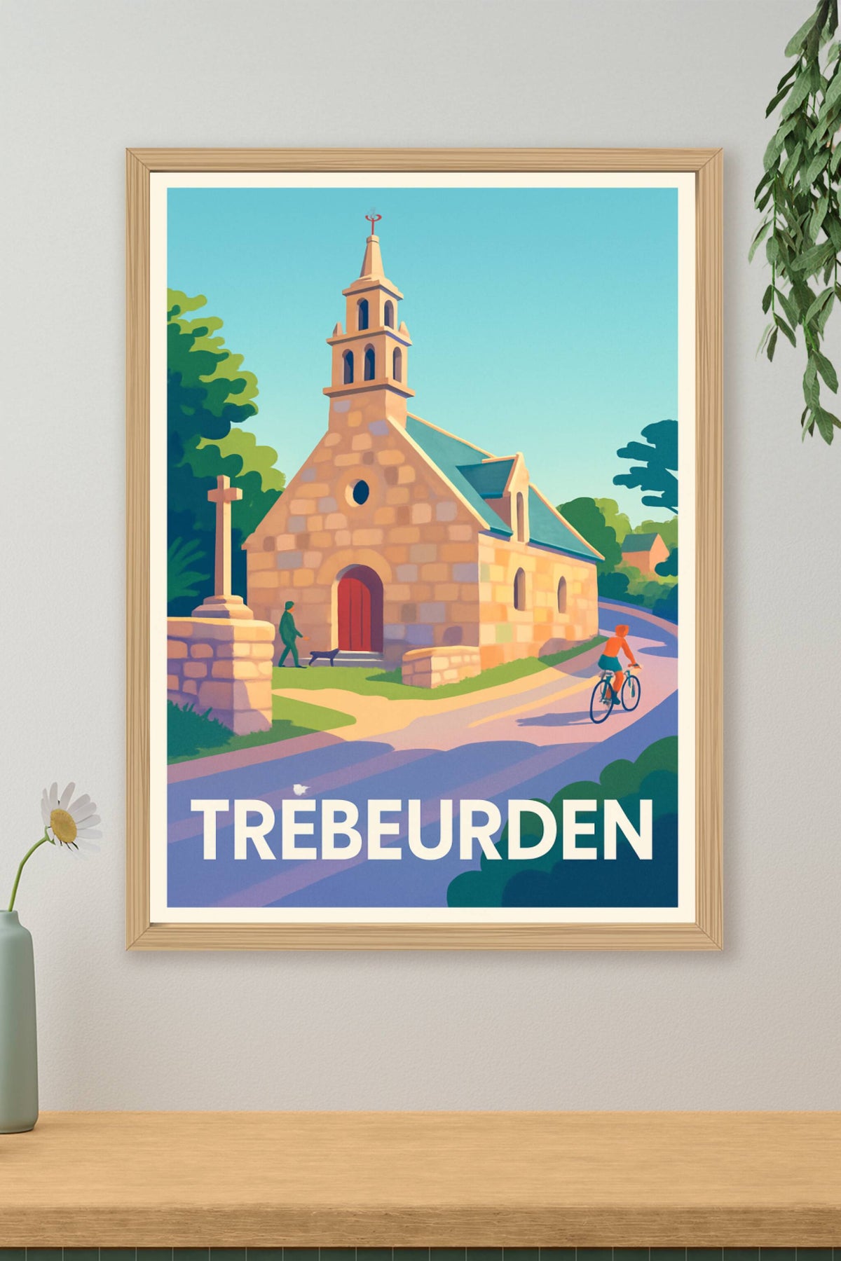 Affiche Trébeurden — Charme paisible et architecture bretonne · poster d'art de Trébeurden