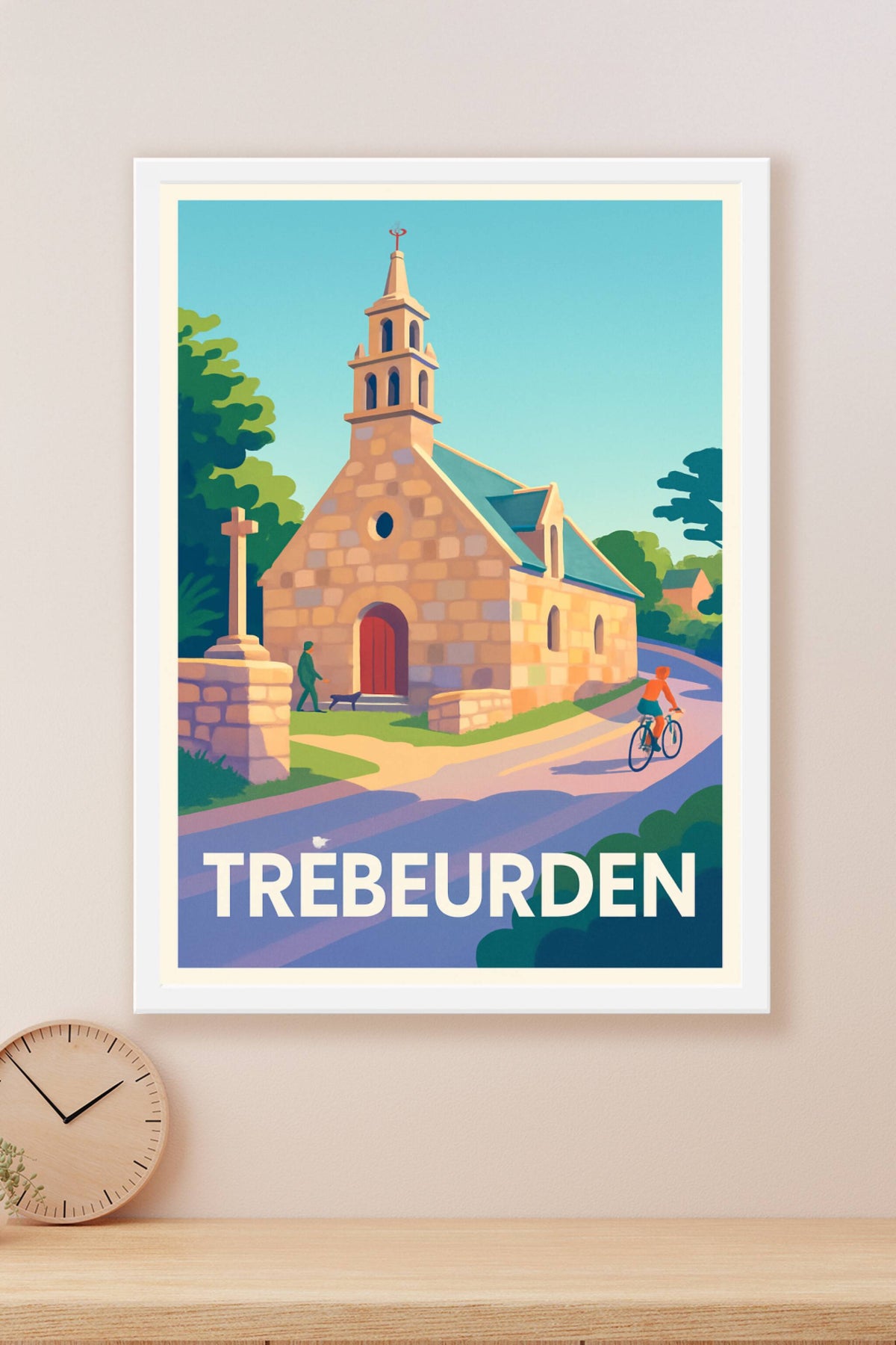 Affiche Trébeurden — Charme paisible et architecture bretonne · poster d'art de Trébeurden