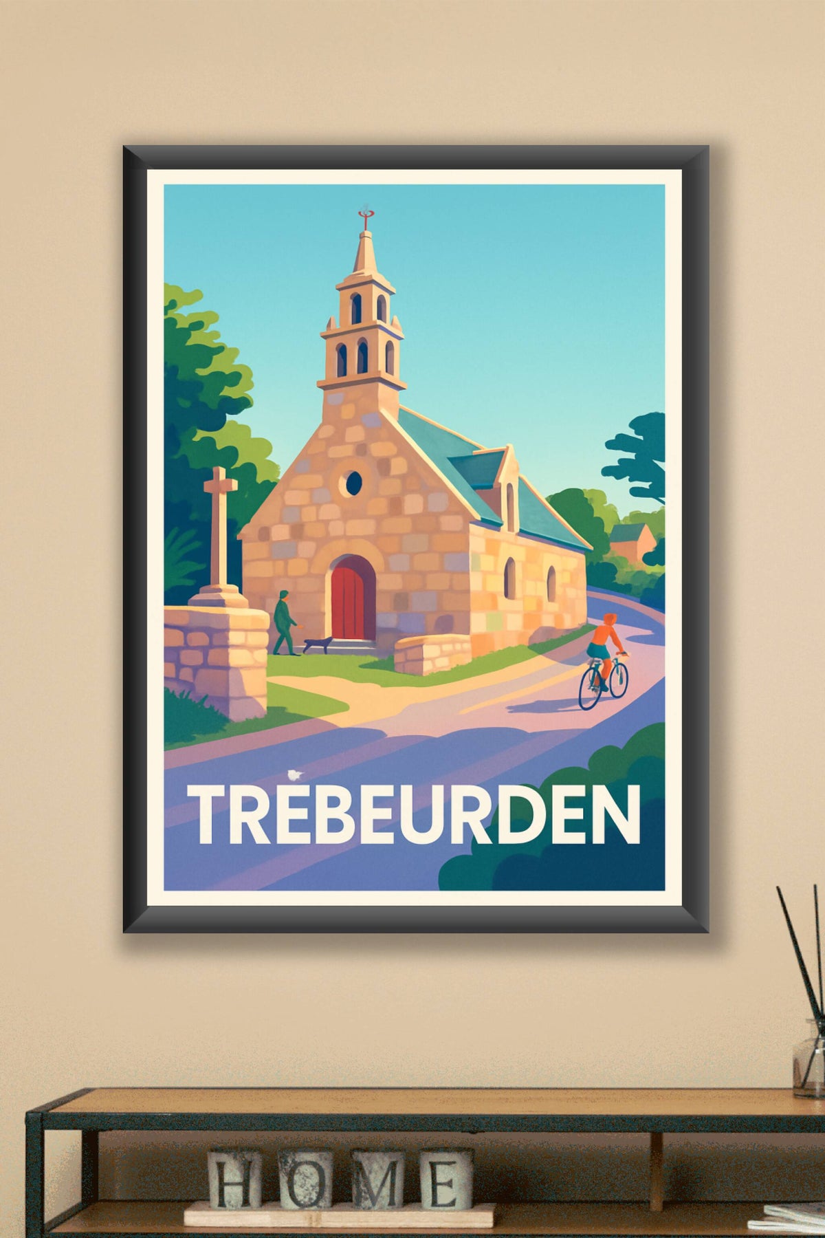 Affiche Trébeurden — Charme paisible et architecture bretonne · poster d'art de Trébeurden