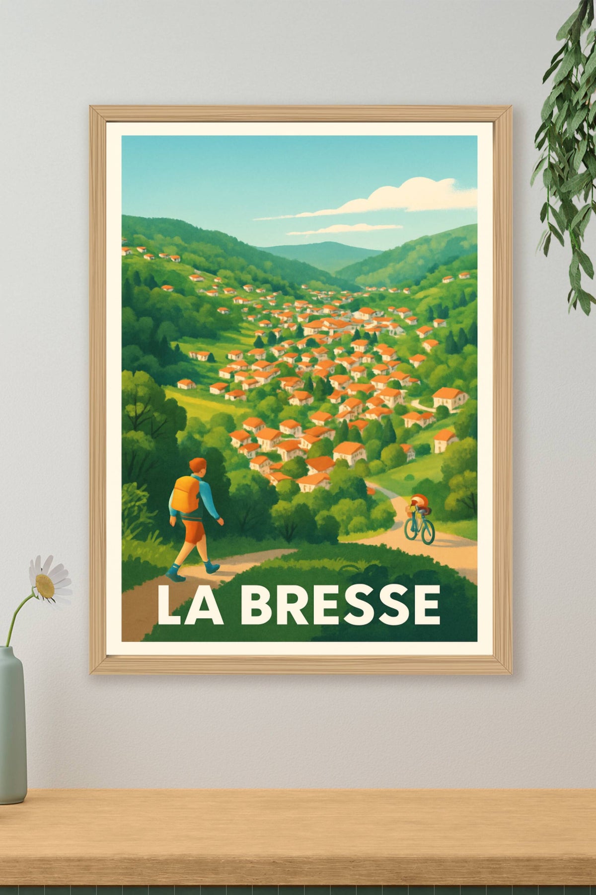 Affiche La Bresse — Évasion nature et village pittoresque · poster d'art de La Bresse