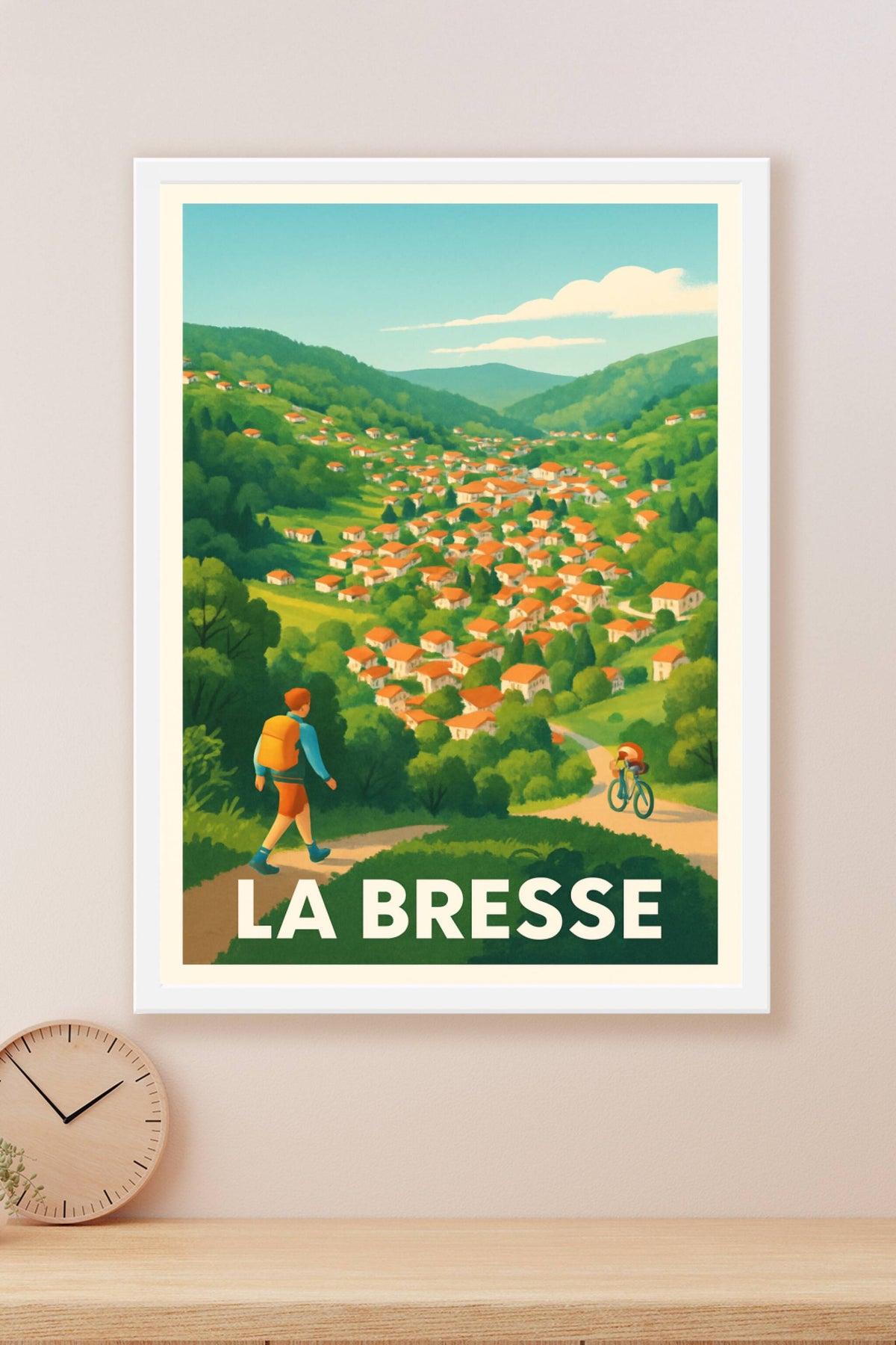 Affiche La Bresse — Évasion nature et village pittoresque · poster d'art de La Bresse