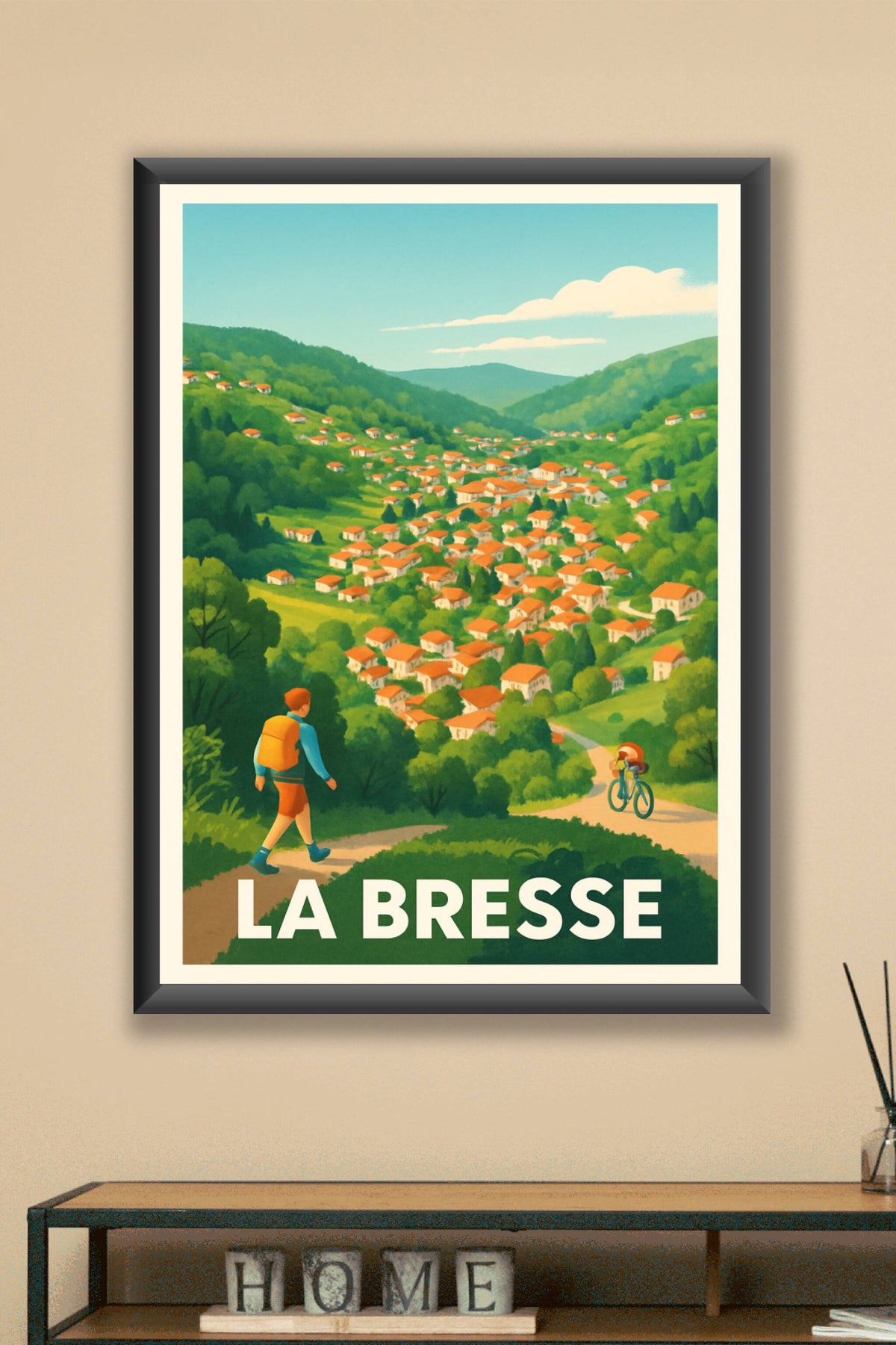 Affiche La Bresse — Évasion nature et village pittoresque · poster d'art de La Bresse
