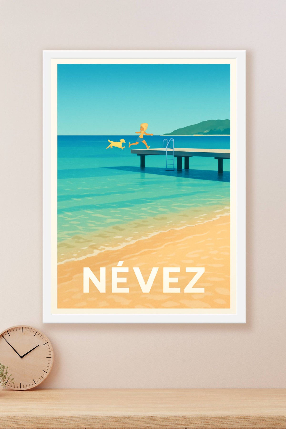 Affiche Névez — Évasion et Joie au Bord de l'Eau · poster d'art de Névez