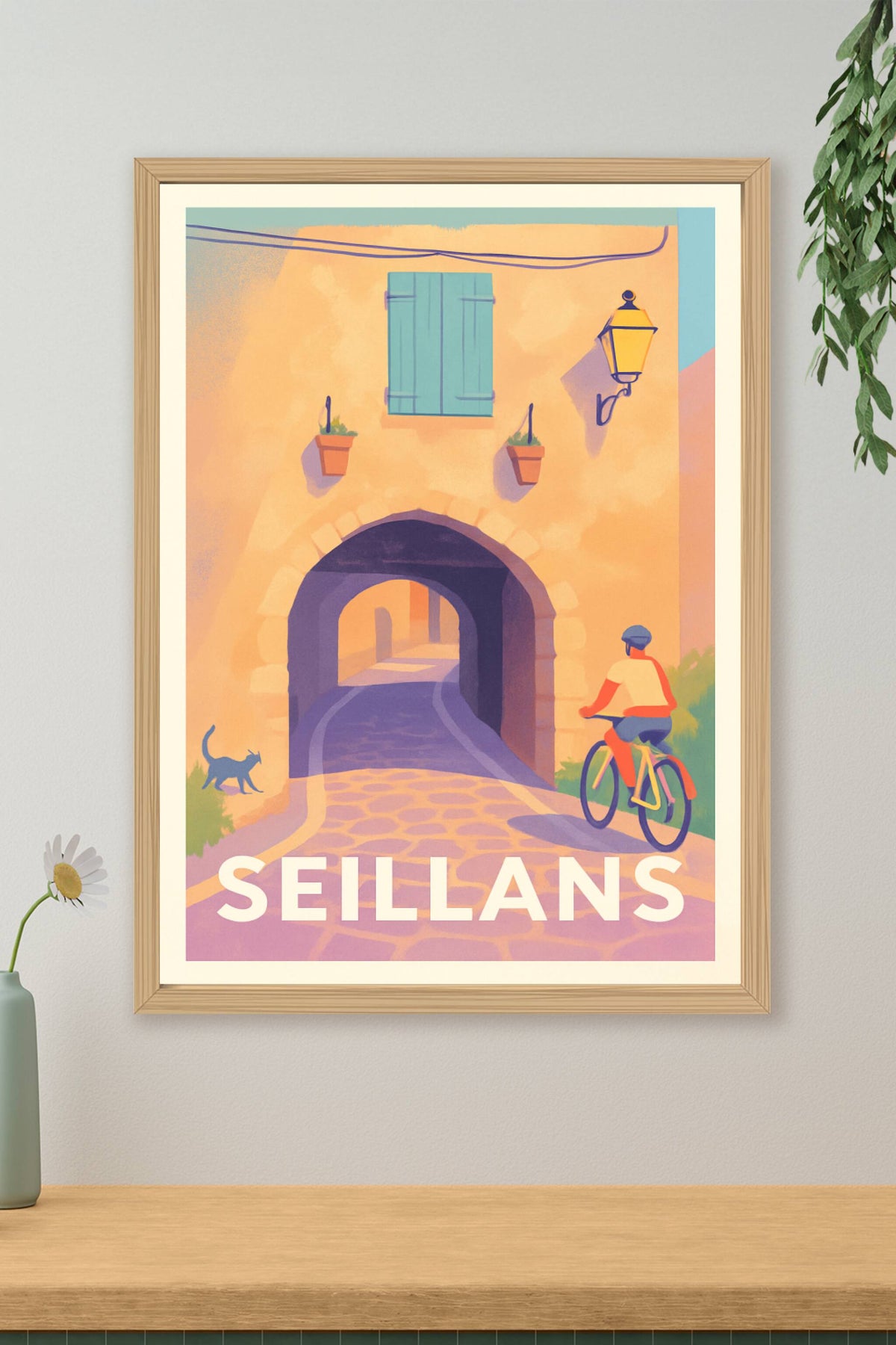 Affiche Seillans — Charme et douceur d’un village provençal · poster d'art de Seillans